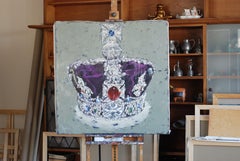 Symbol Englands, Gemälde, Öl auf Leinwand