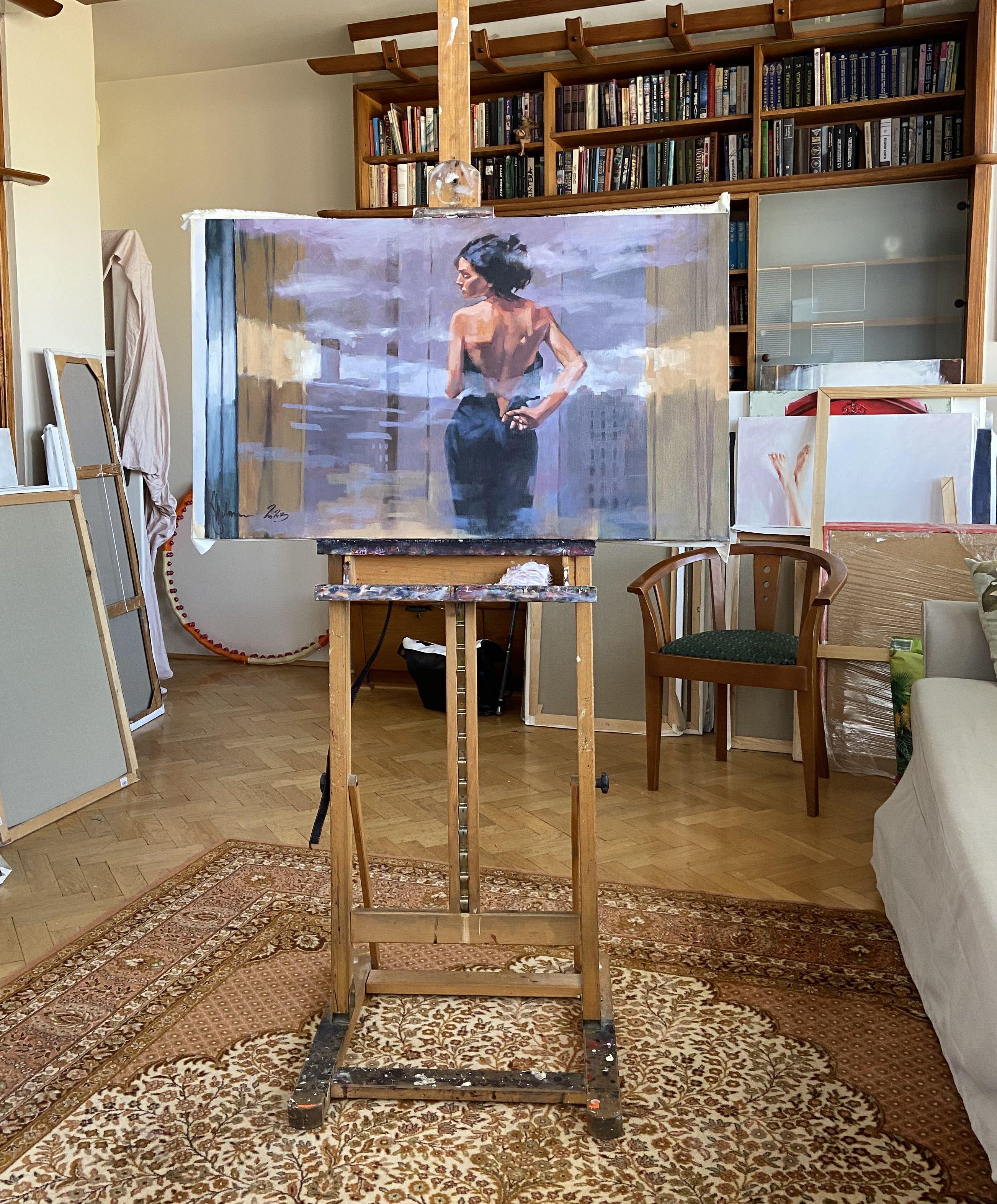 I sogni del voyeur.#6, Pittura, Olio su tela - Painting Contemporaneo di Igor Shulman