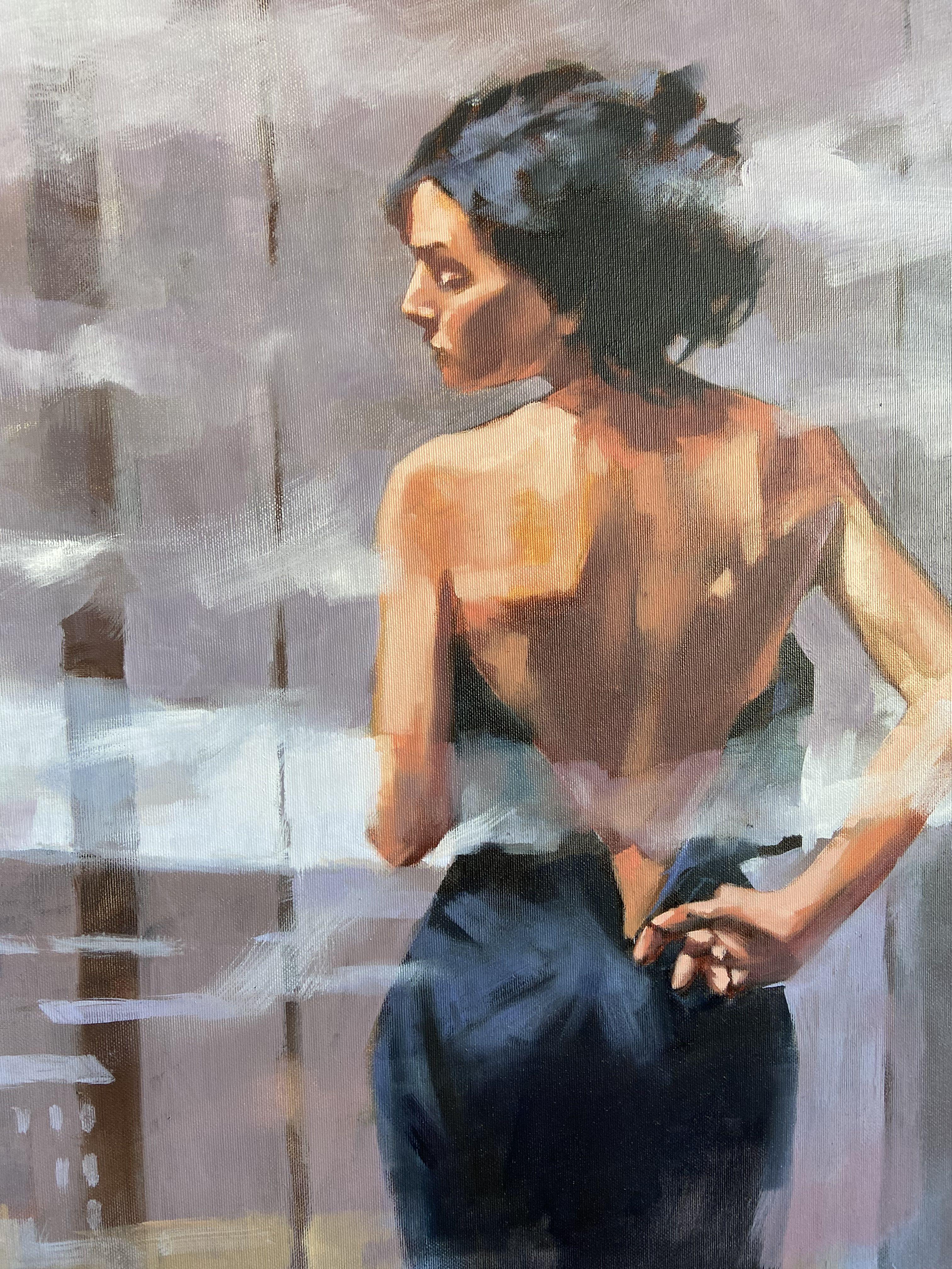 Il tema dell'erotismo e delle riflessioni è un tema che rivisito continuamente. Rappresenta una sintesi tra il proibito e l'oscuro. Quando tutto in un dipinto è evidente, diventa un'immagine semplice. Ma quando lo spettatore è perplesso, incuriosito
