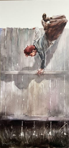 I recinti della mia infanzia., Pittura, Olio su tela