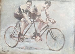 Used The Invincible Tandem., Painting, Oil on Canvas