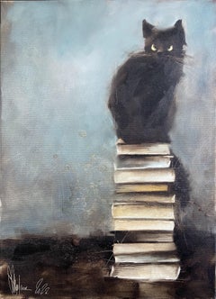 The Keeper of Knowledge., Painting, Oil on Canvas