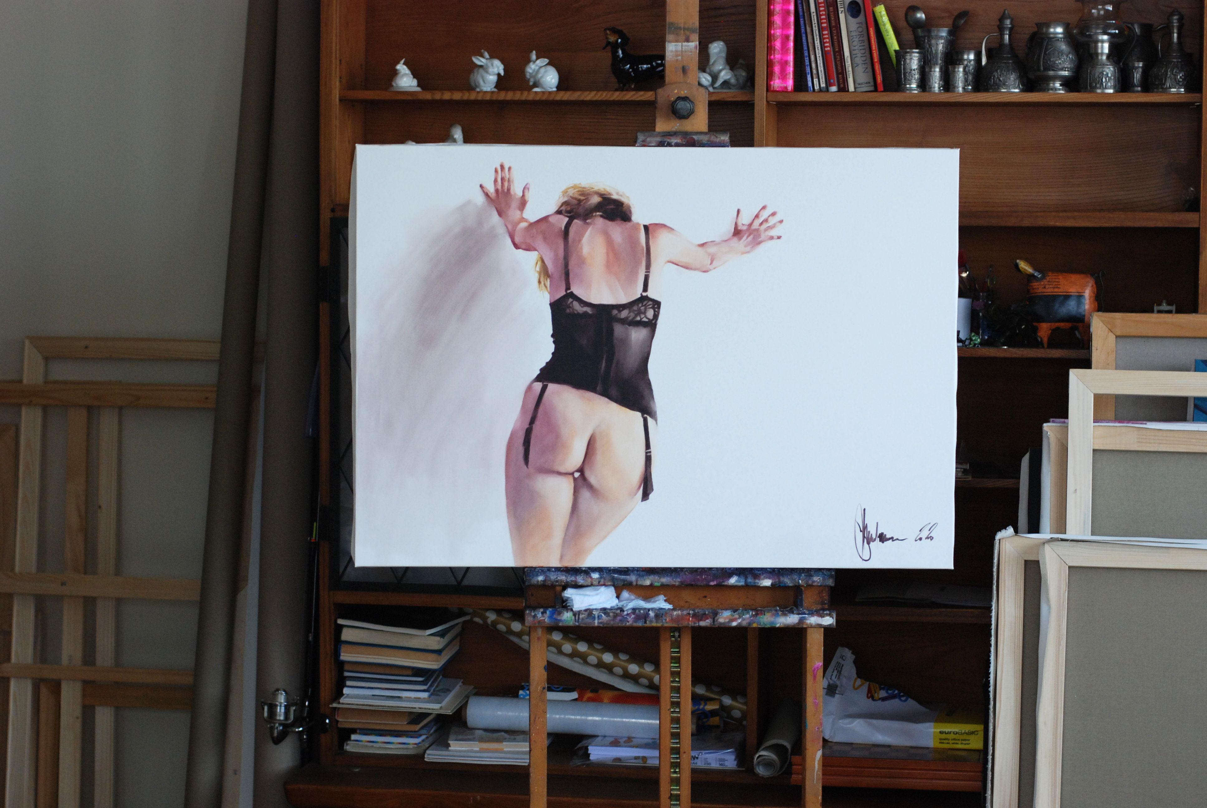 Unexpected developments., Painting, Oil on Canvas For Sale 1