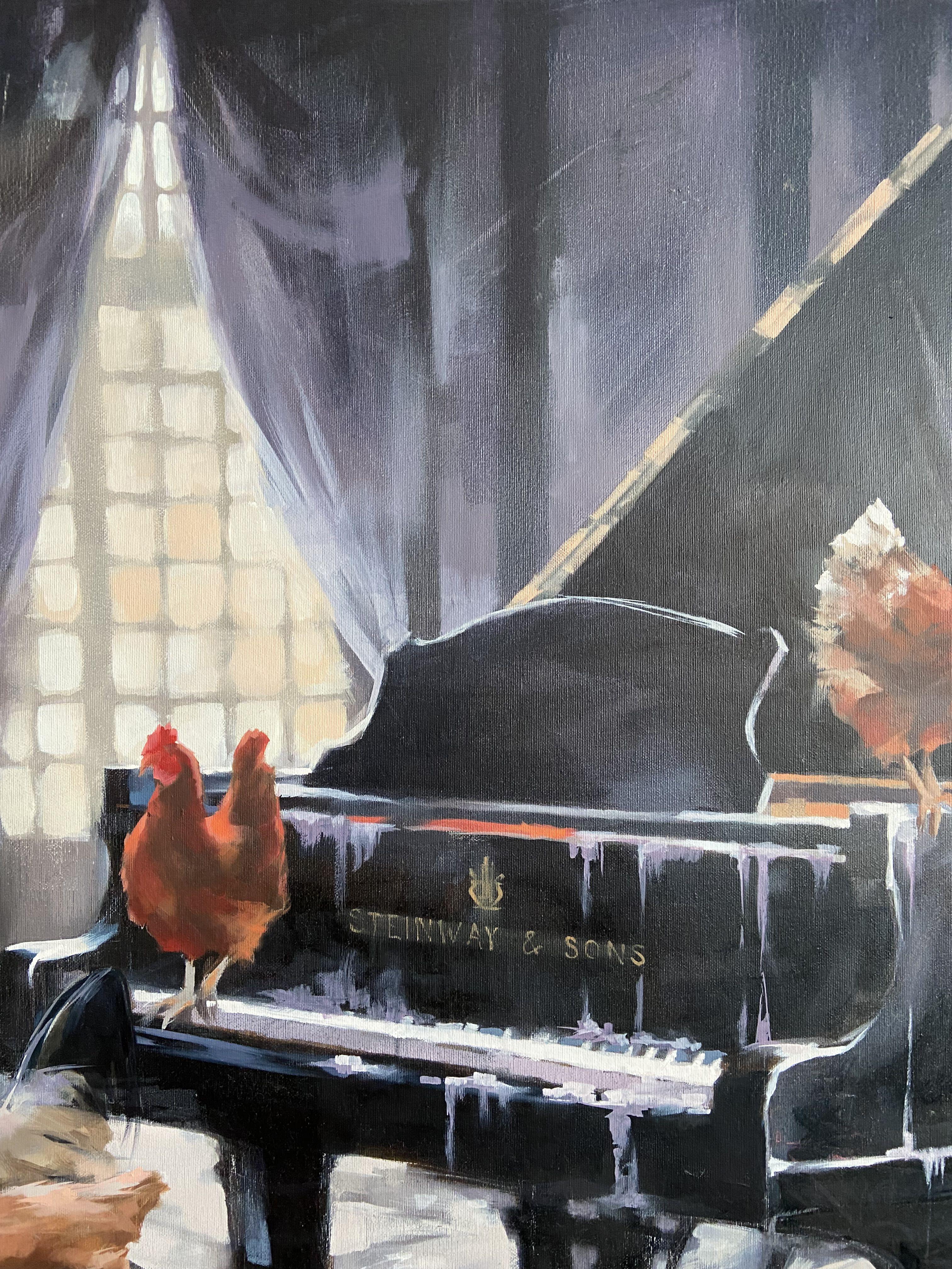 Música no escrita, Pintura, Óleo sobre lienzo en venta 1