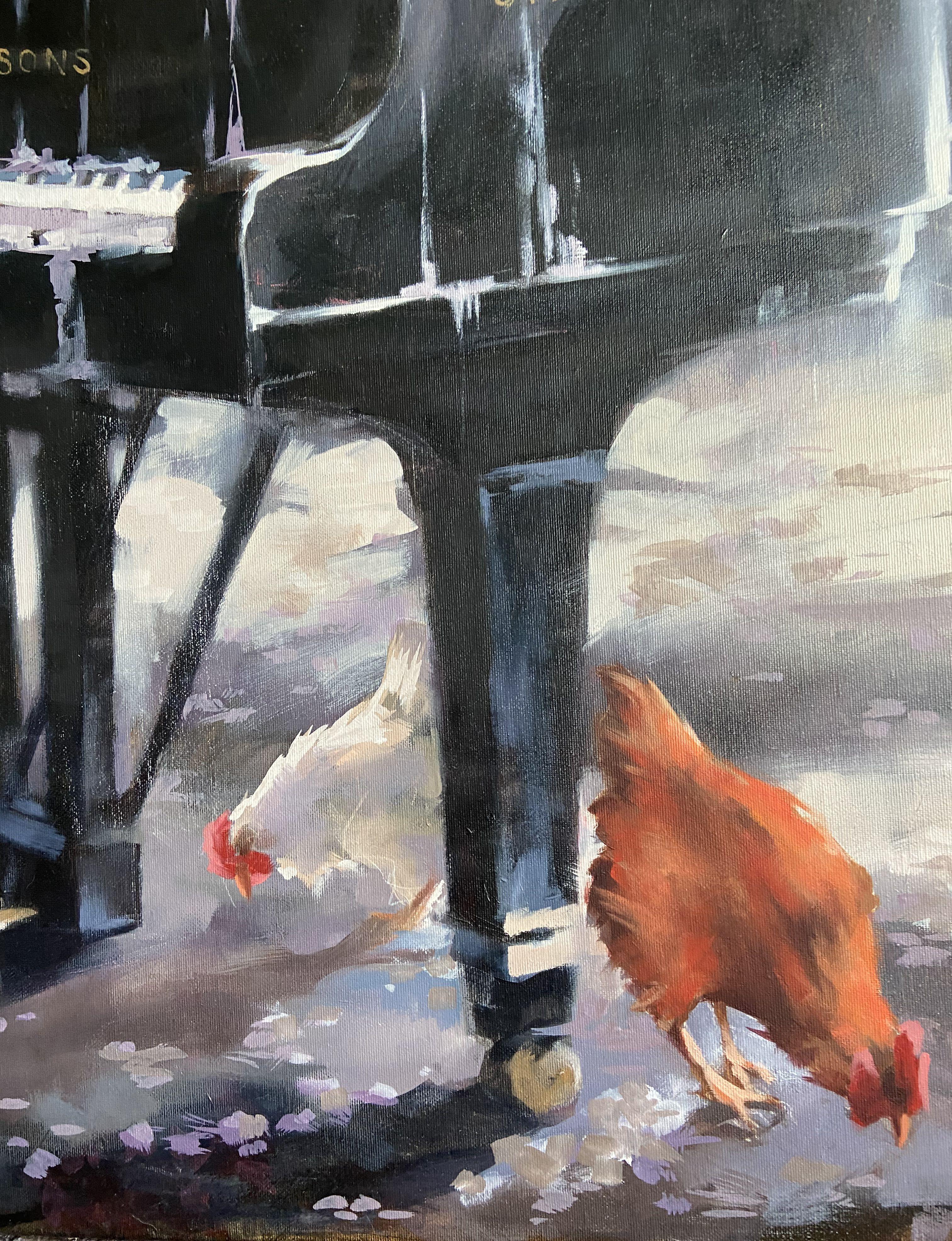Música no escrita, Pintura, Óleo sobre lienzo en venta 2