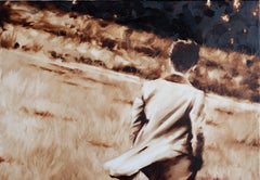 Walk on the hills., Painting, Oil on Canvas