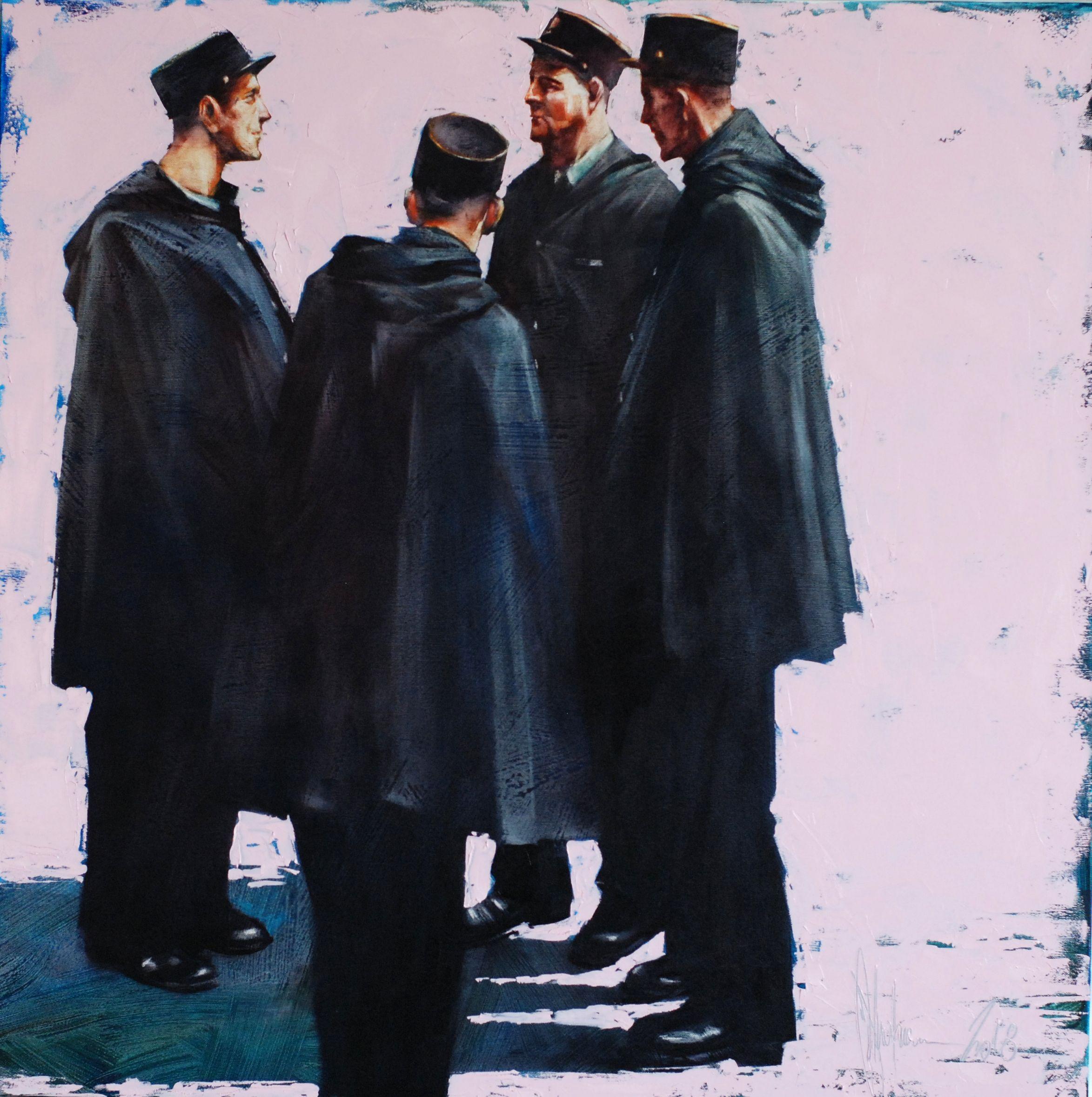 Giorni feriali., Pittura, Olio su tela - Painting di Igor Shulman