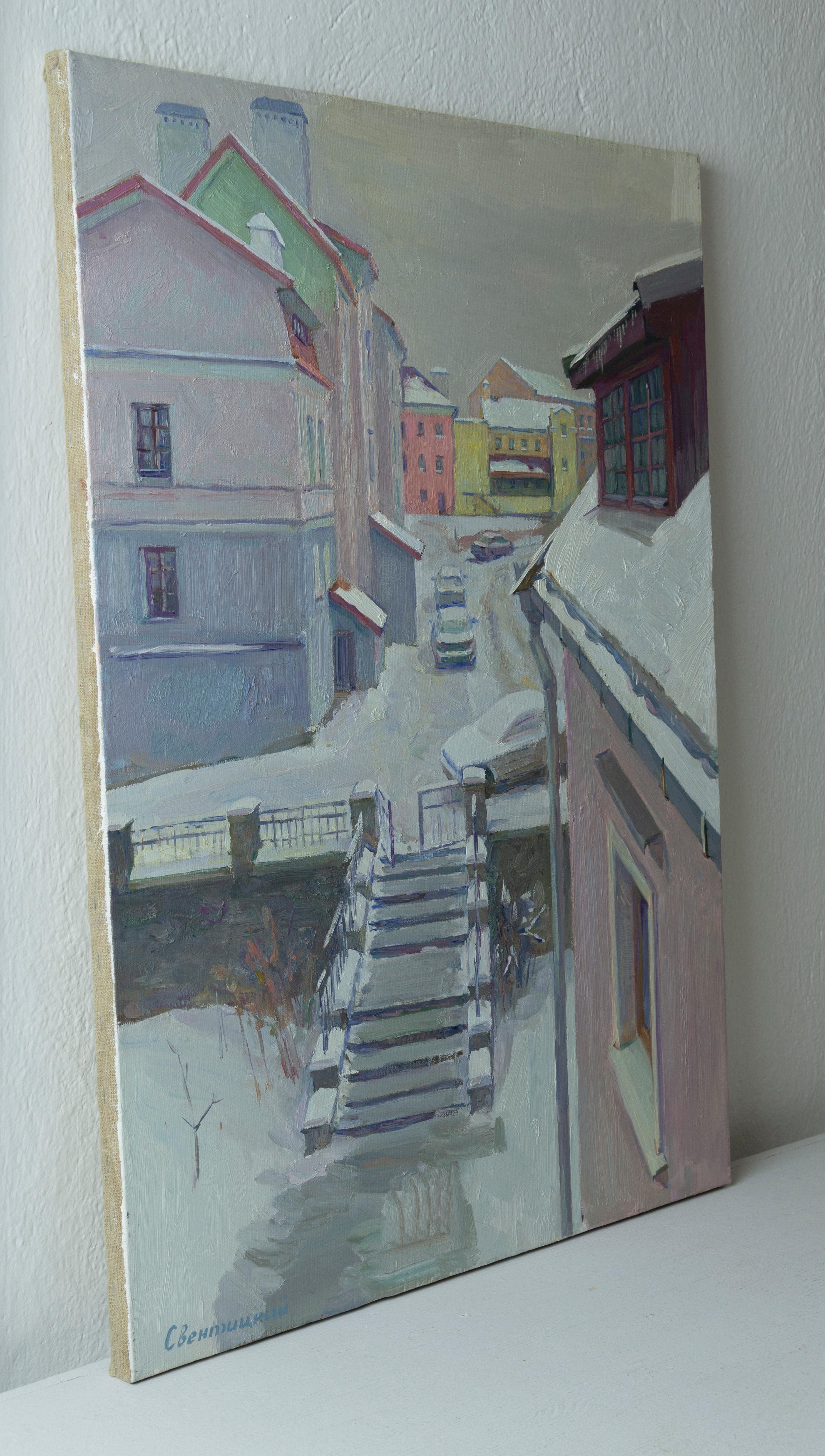 Innenhof – Painting von Igor Sventitski