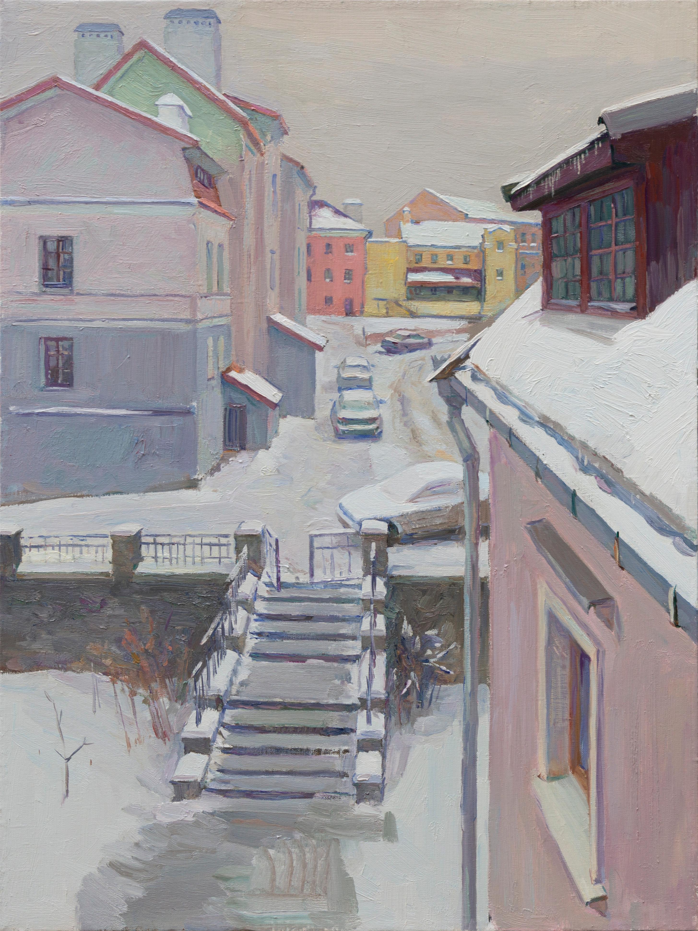 Igor Sventitski Landscape Painting - Courtyard