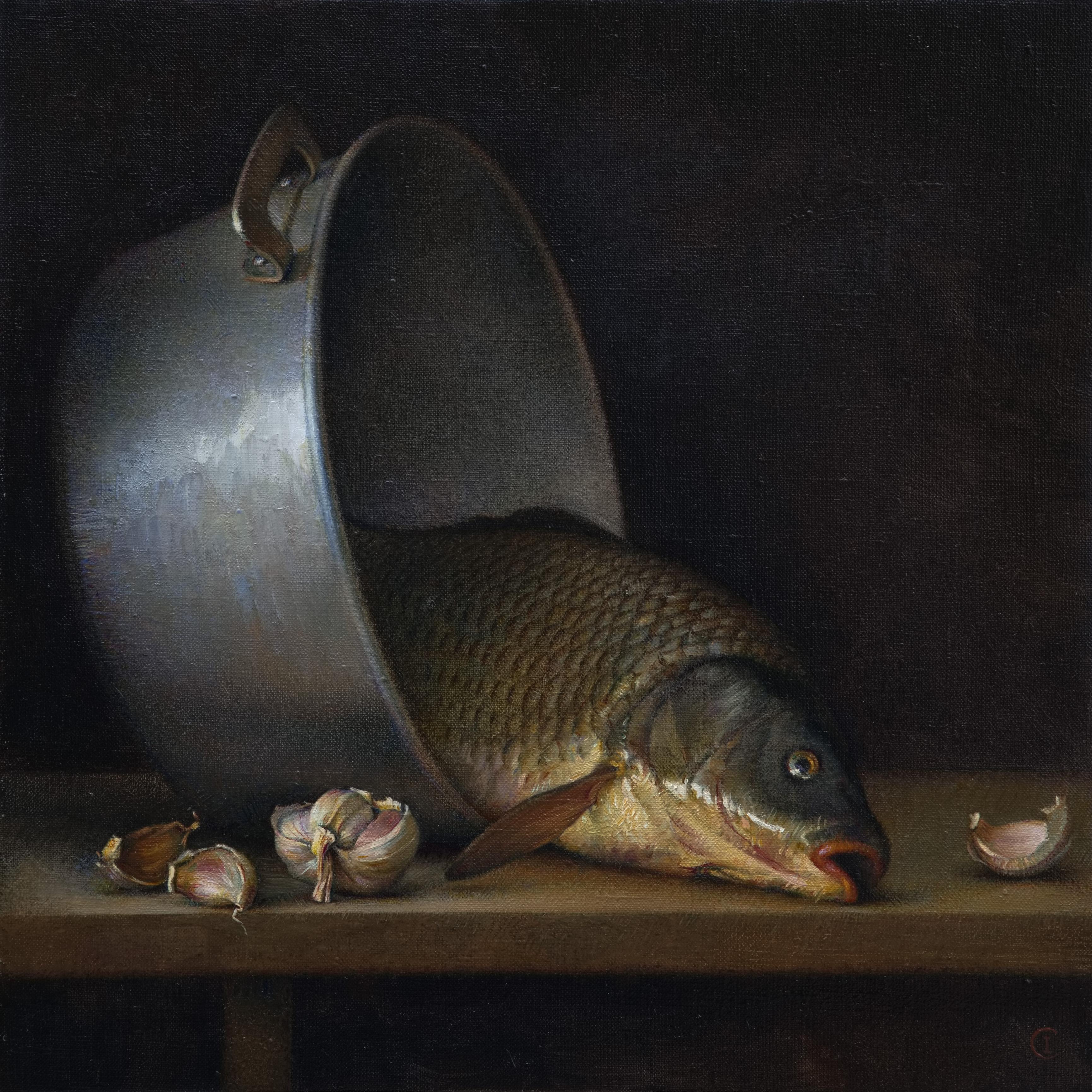 Pescado al ajillo