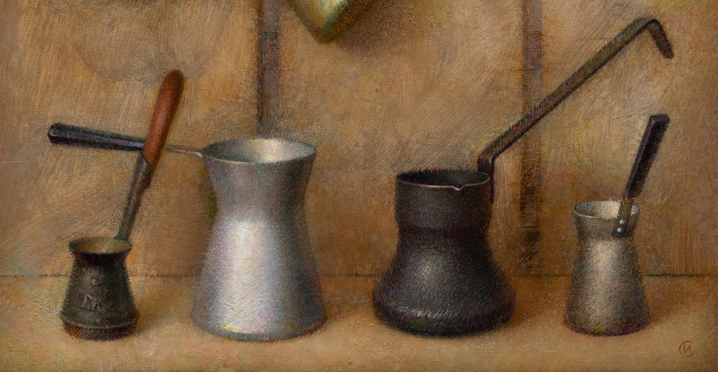 Сoffee Tradition (Braun), Still-Life Painting, von Igor Sventitski