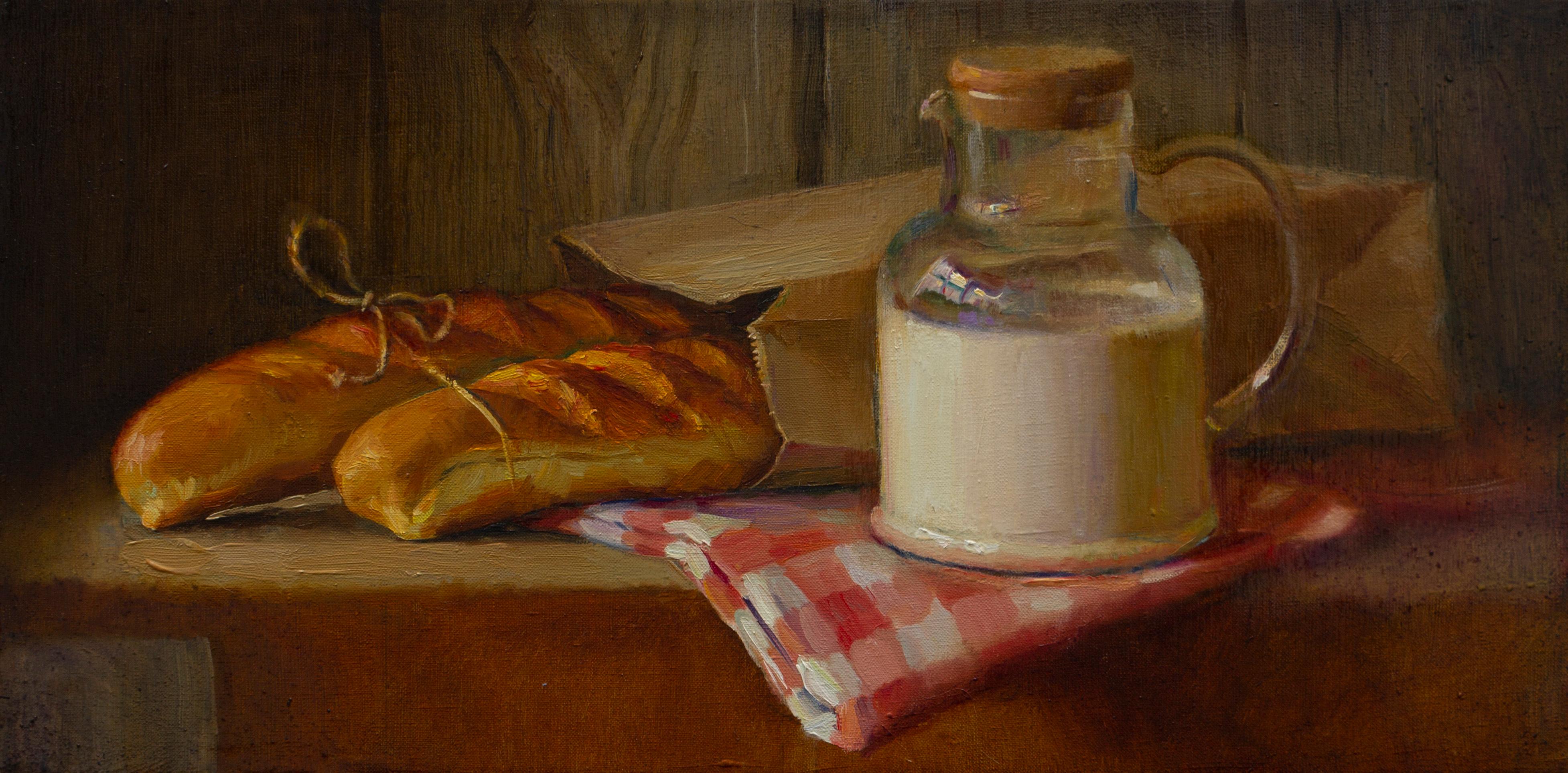 Igor Sventitski Still-Life Painting - Warm bread