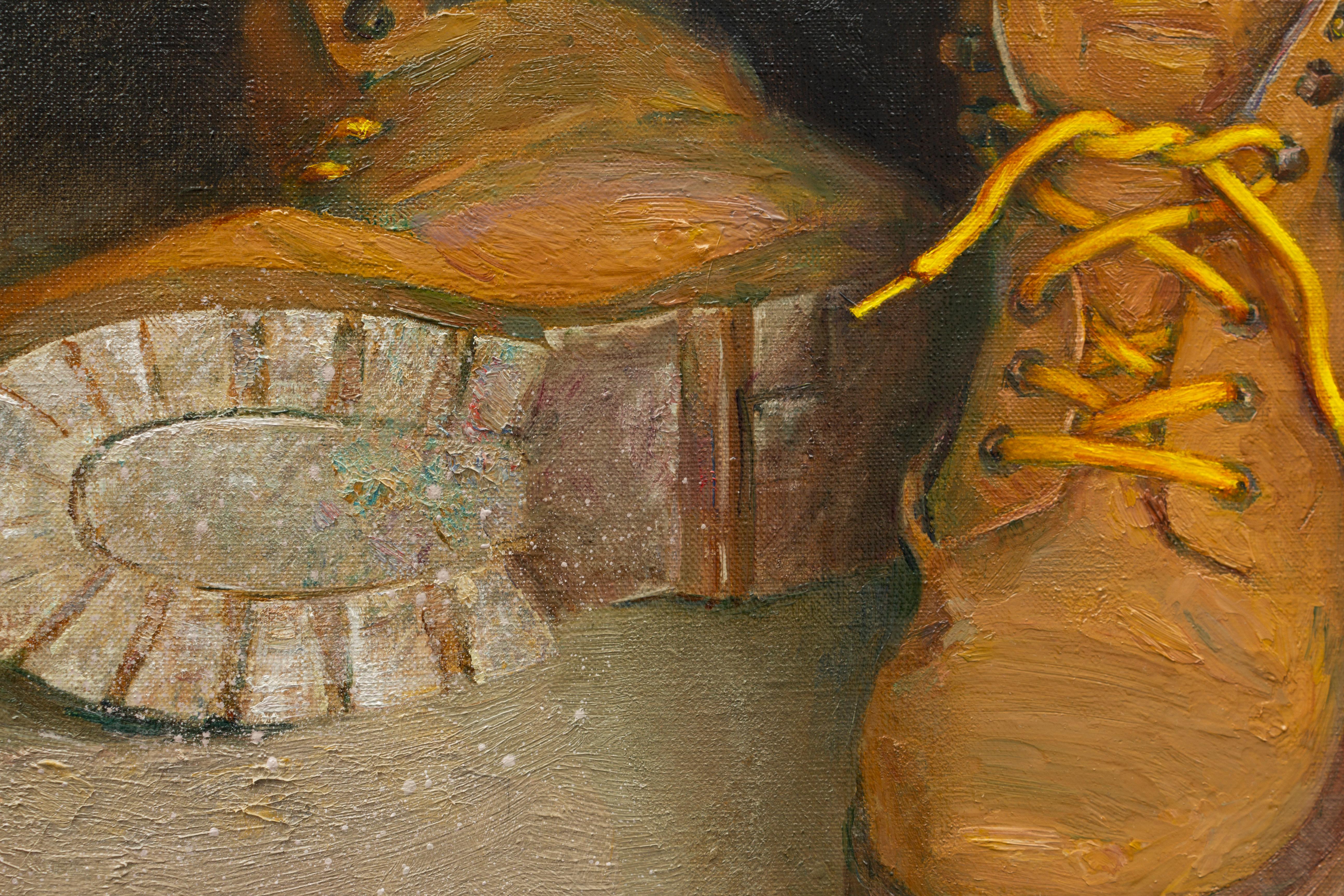 Lacets jaunes - Réalisme Painting par Igor Sventitski