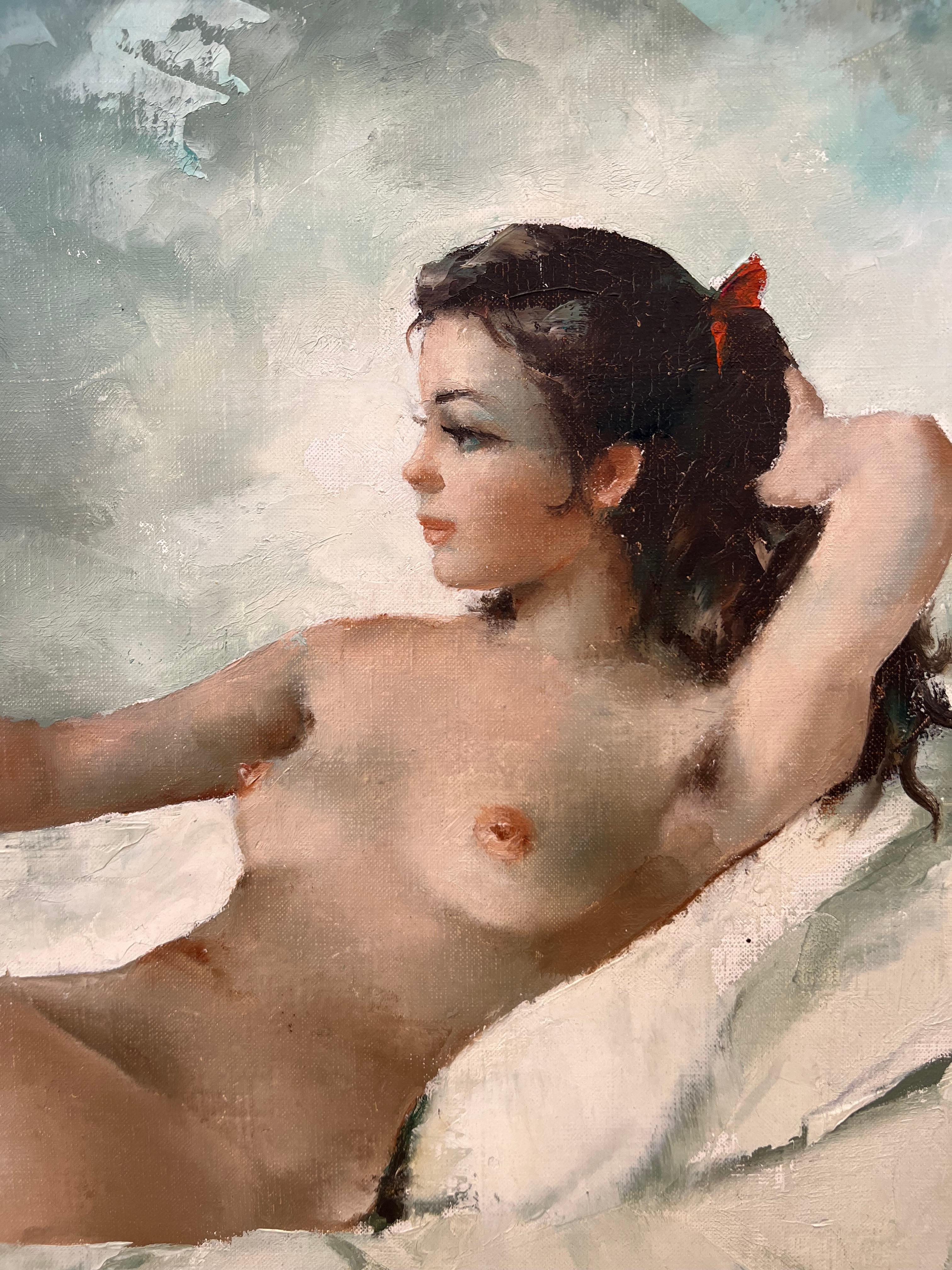 Nudo reclinato - Painting Moderno di Igor Talwinski