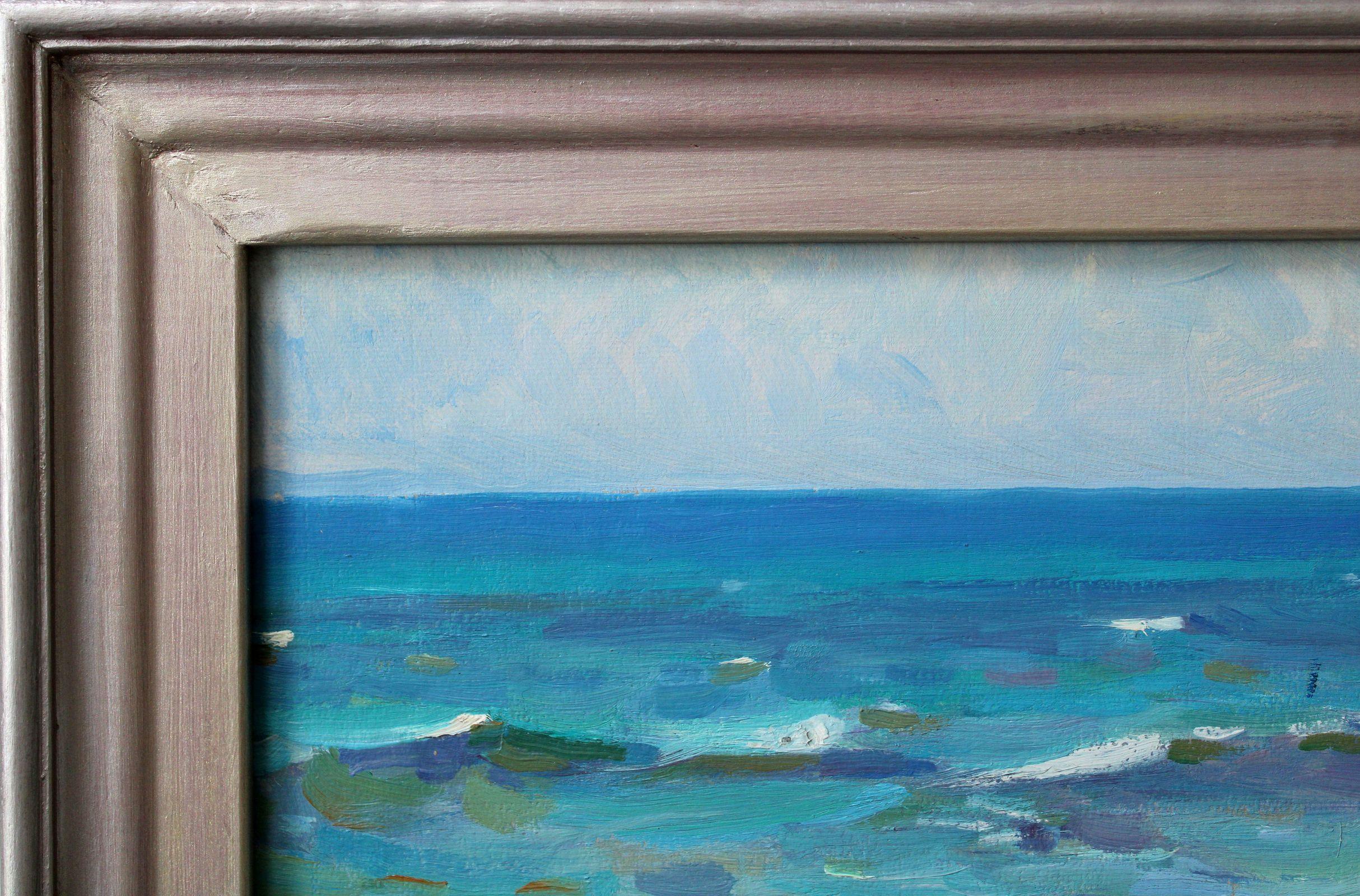 Giornata di vento. 1981, olio su cartone, 40x62 cm in vendita 8