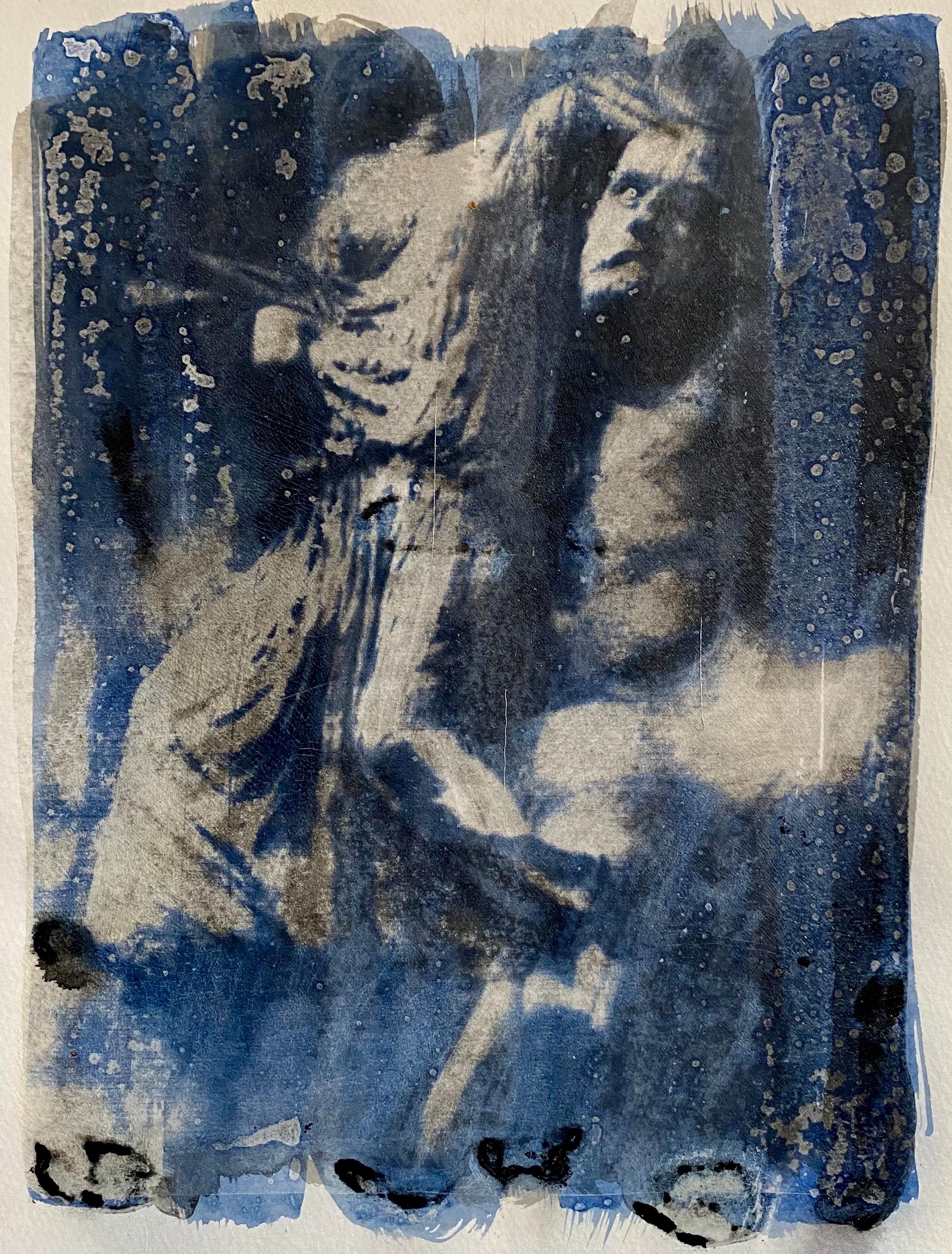 Photographie post-soviétique russe Avant Garde Mixed Media Gum Arabic Photo Painting - Gris Abstract Photograph par Igor Vishnyakov