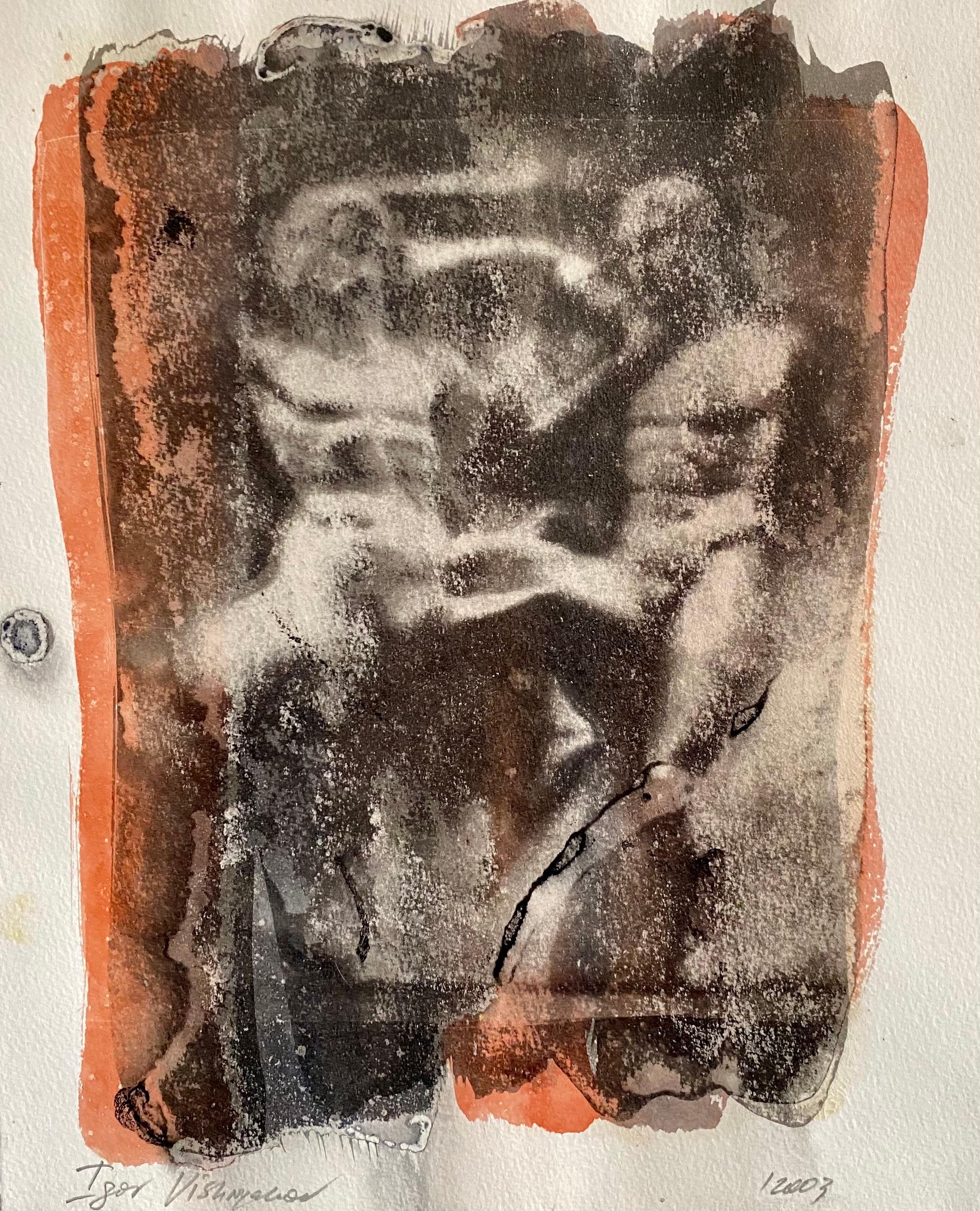 Photographie post-soviétique russe Avant Garde Mixed Media Gum Arabic Photo Painting