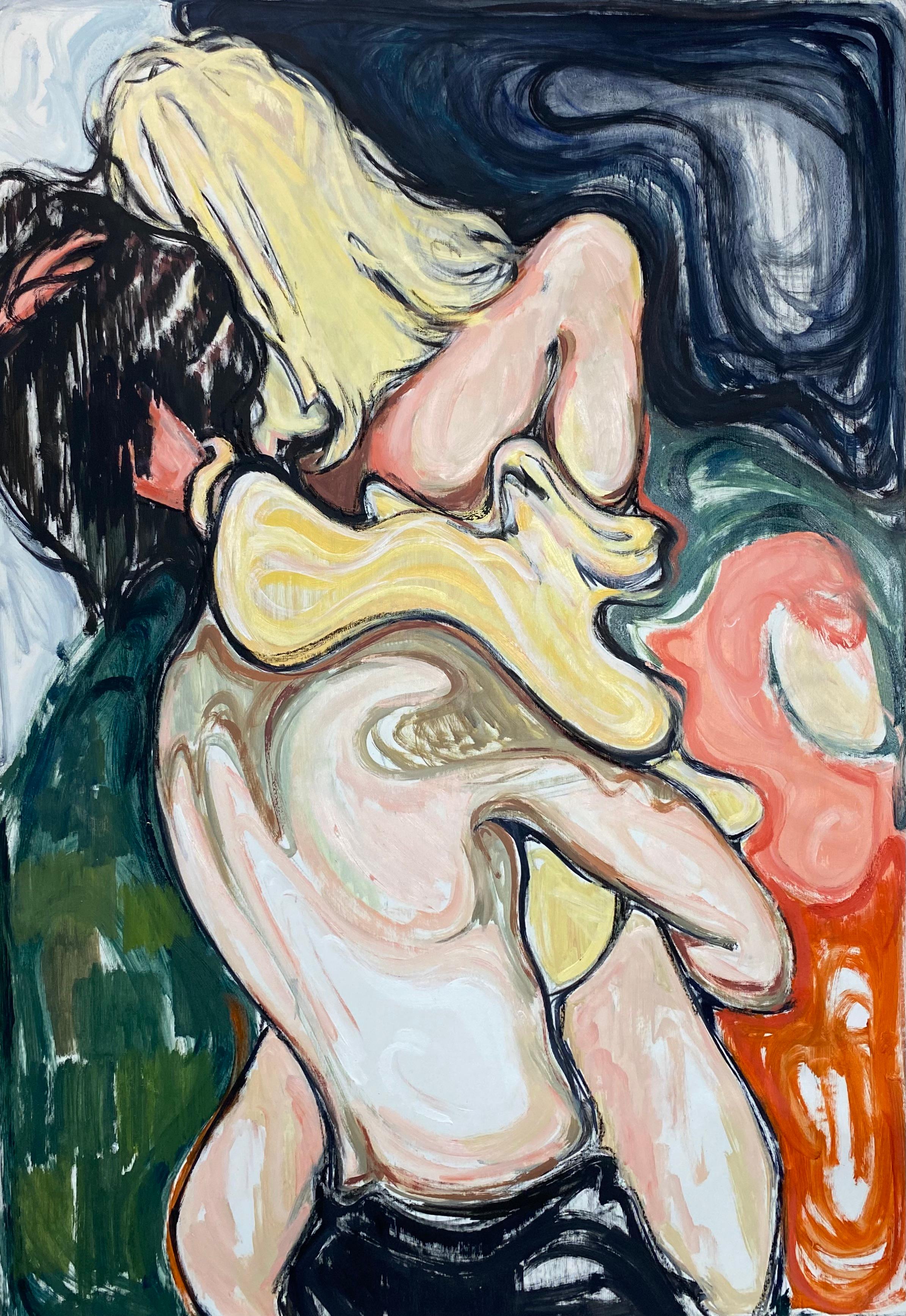 Figurative Painting di Igor Volkov-Tkachinskiy - "Un bacio"