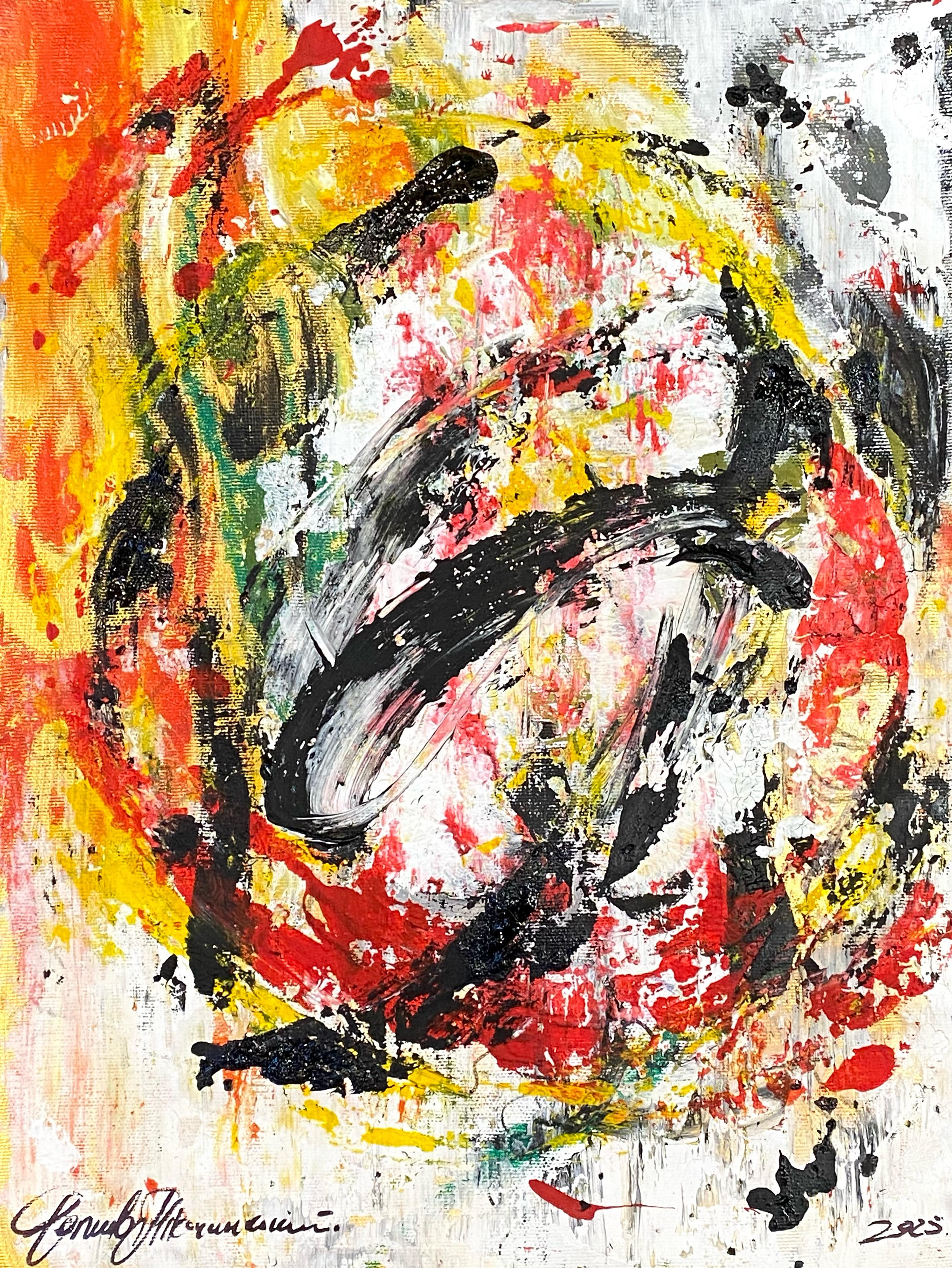 Igor Volkov-Tkachinskiy Figurative Painting – "Kalligraphie"