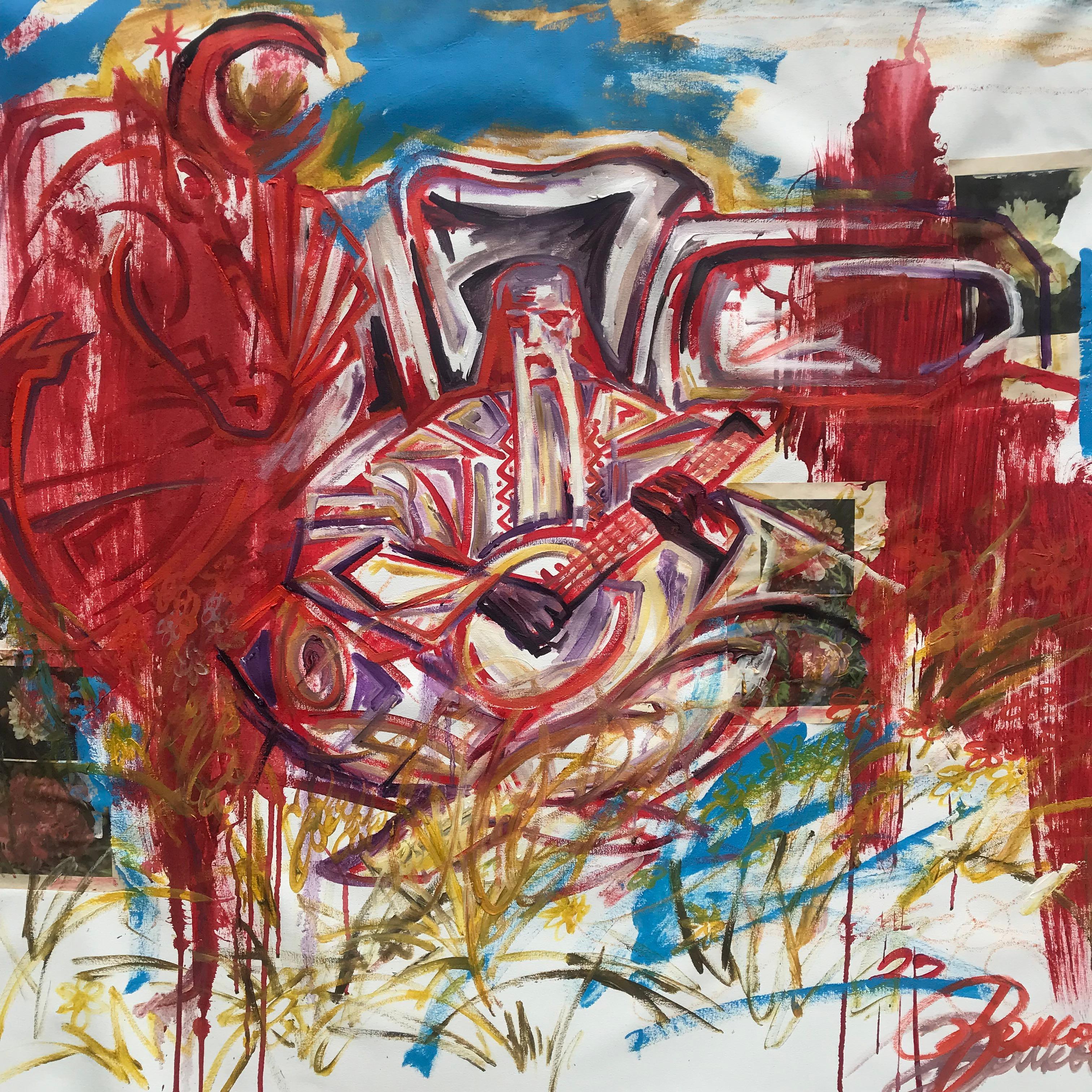 Cosacco Mamay - Painting di Igor Volkov-Tkachinskiy