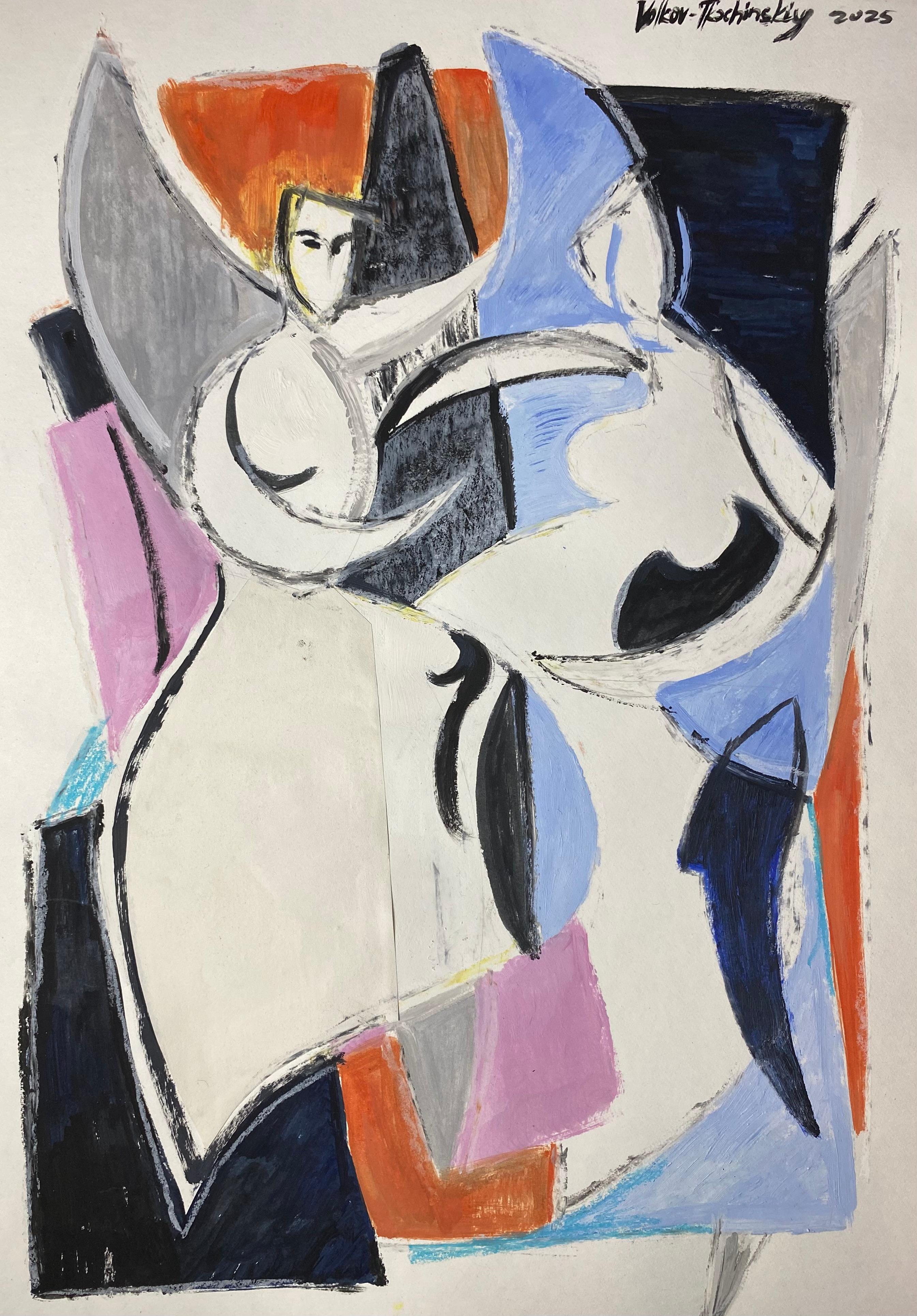 Igor Volkov-Tkachinskiy Abstract Painting – "Göttliche Beziehungen"