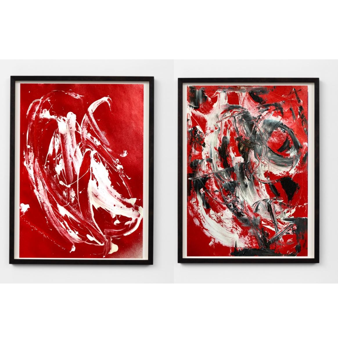 Abstract Painting di Igor Volkov-Tkachinskiy - "Dittico dinamico"