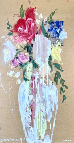 Blumen in der weißen Vase