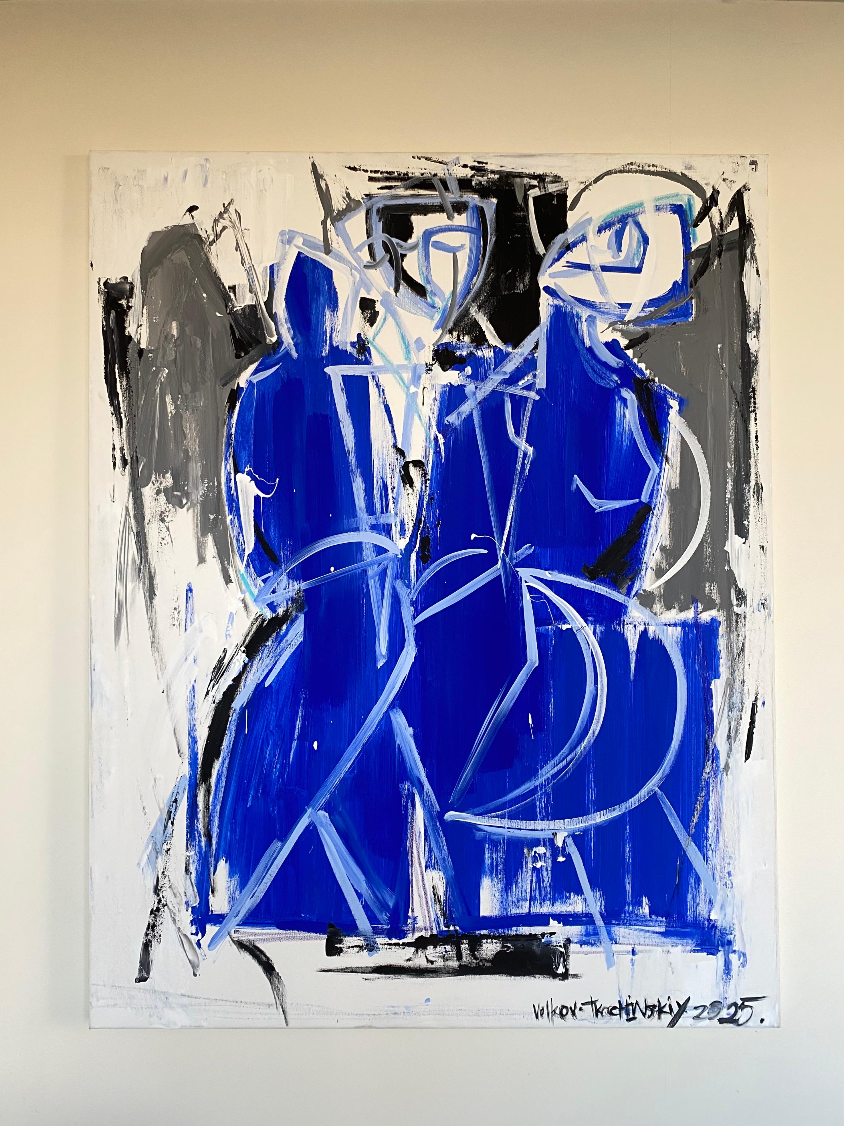 Igor Volkov-Tkachinskiy Abstract Painting - "High beings perform"