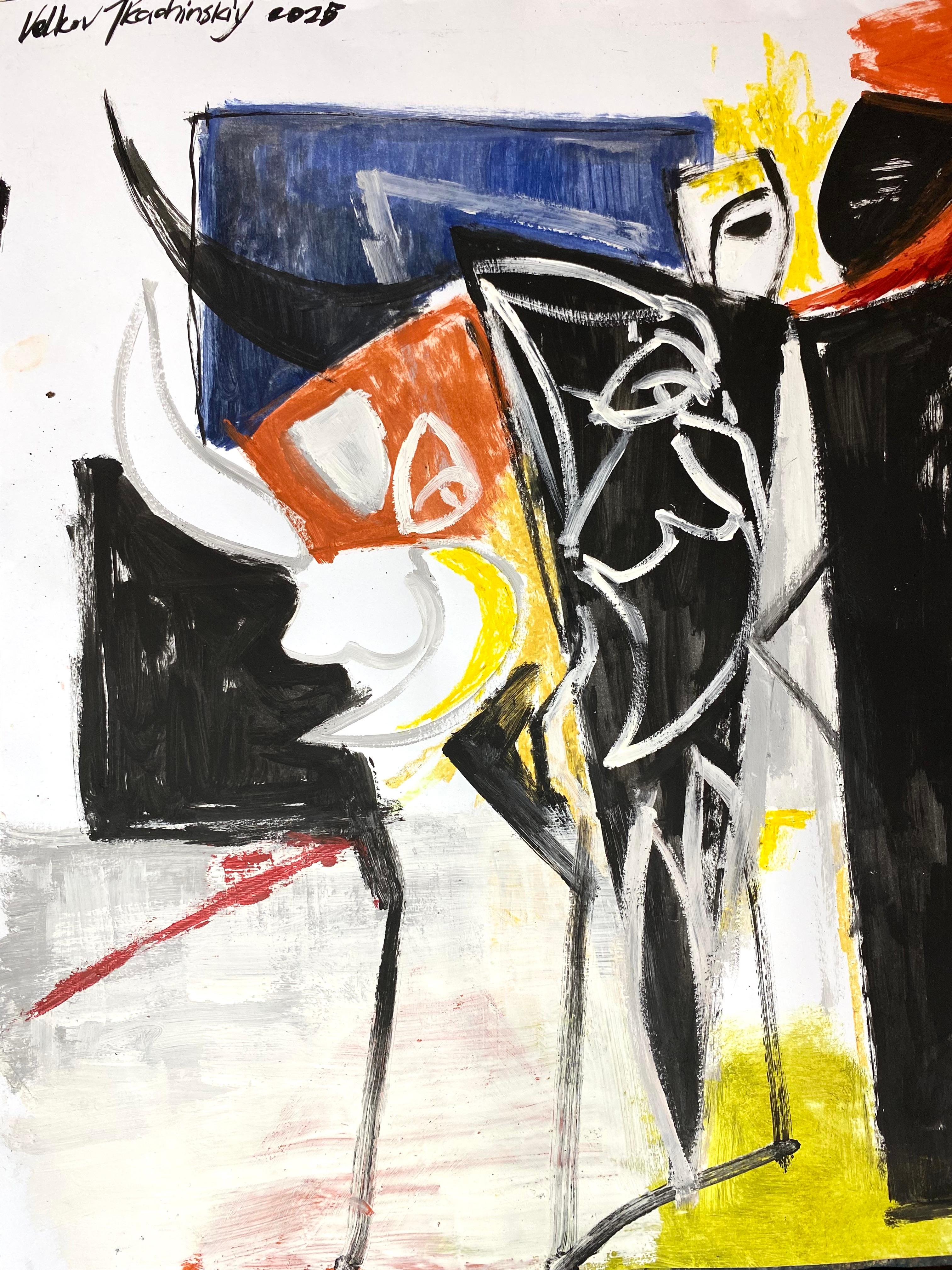 „Hohe und untere Welten“ (Beige), Abstract Painting, von Igor Volkov-Tkachinskiy