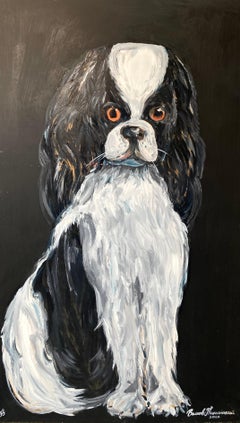 "Japanese dog portrait"