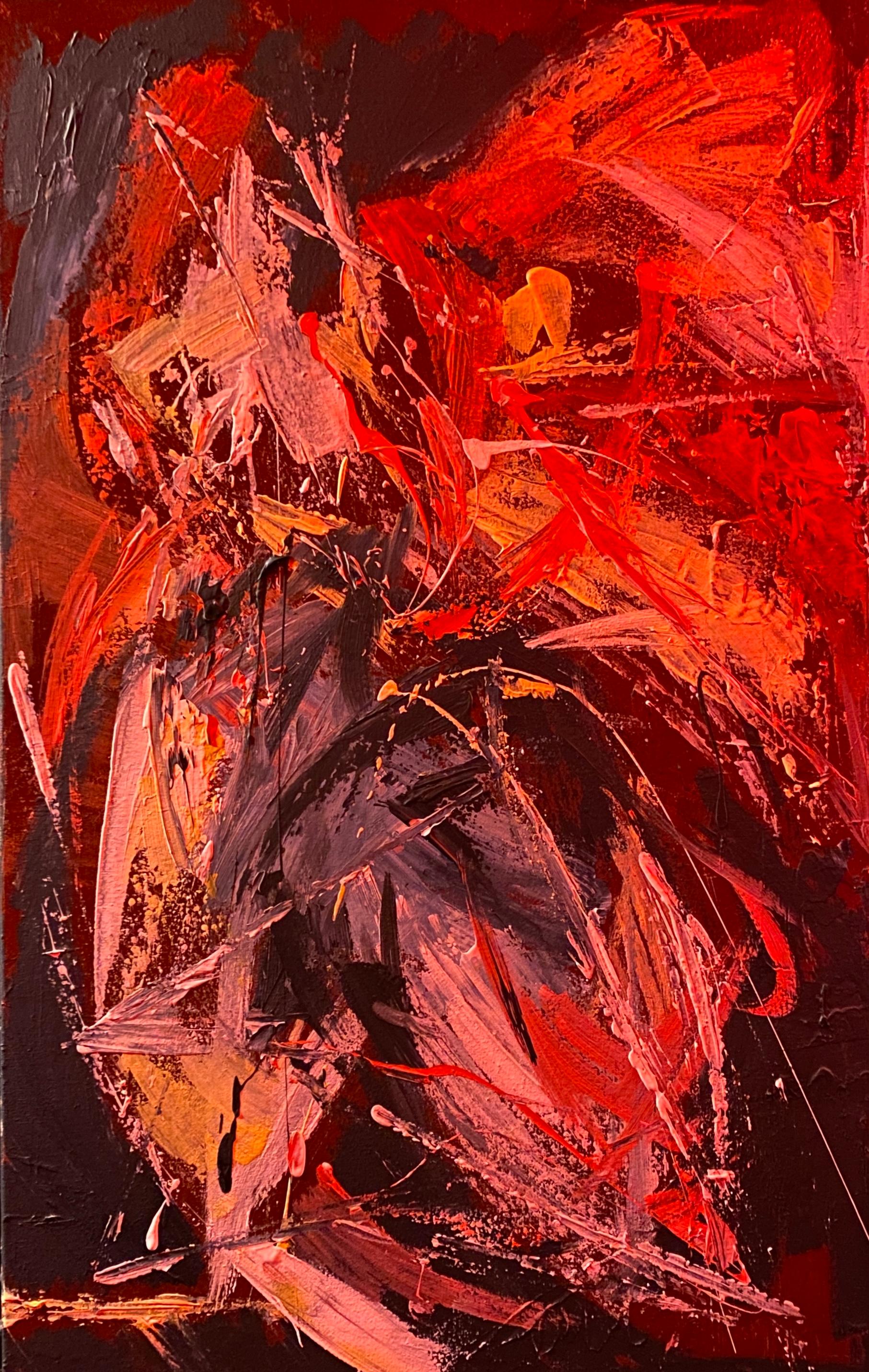 Igor Volkov-Tkachinskiy Abstract Painting - "Jazzy improvisations"
