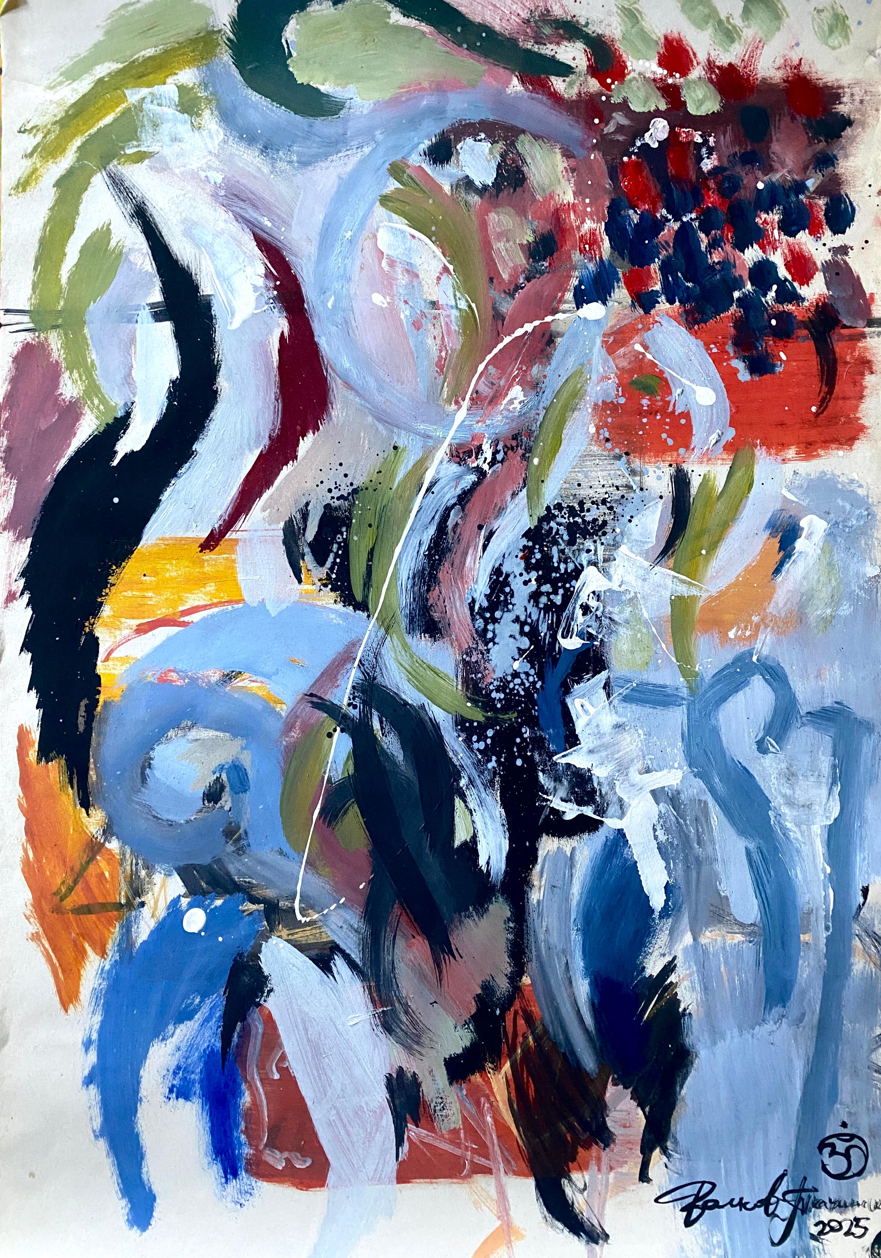 Igor Volkov-Tkachinskiy Abstract Painting - "Life forces"