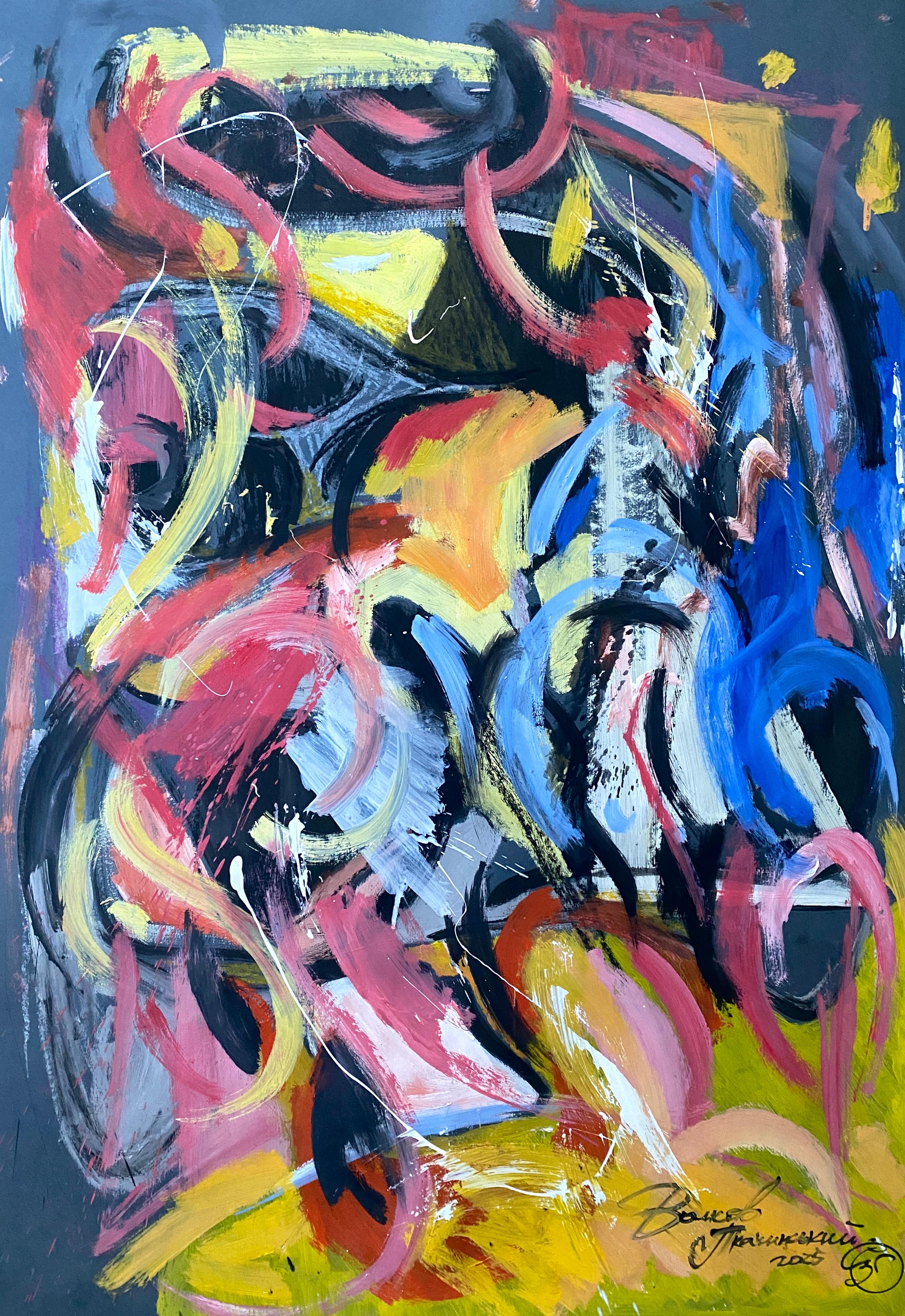 Abstract Painting Igor Volkov-Tkachinskiy - "Coups de vie"