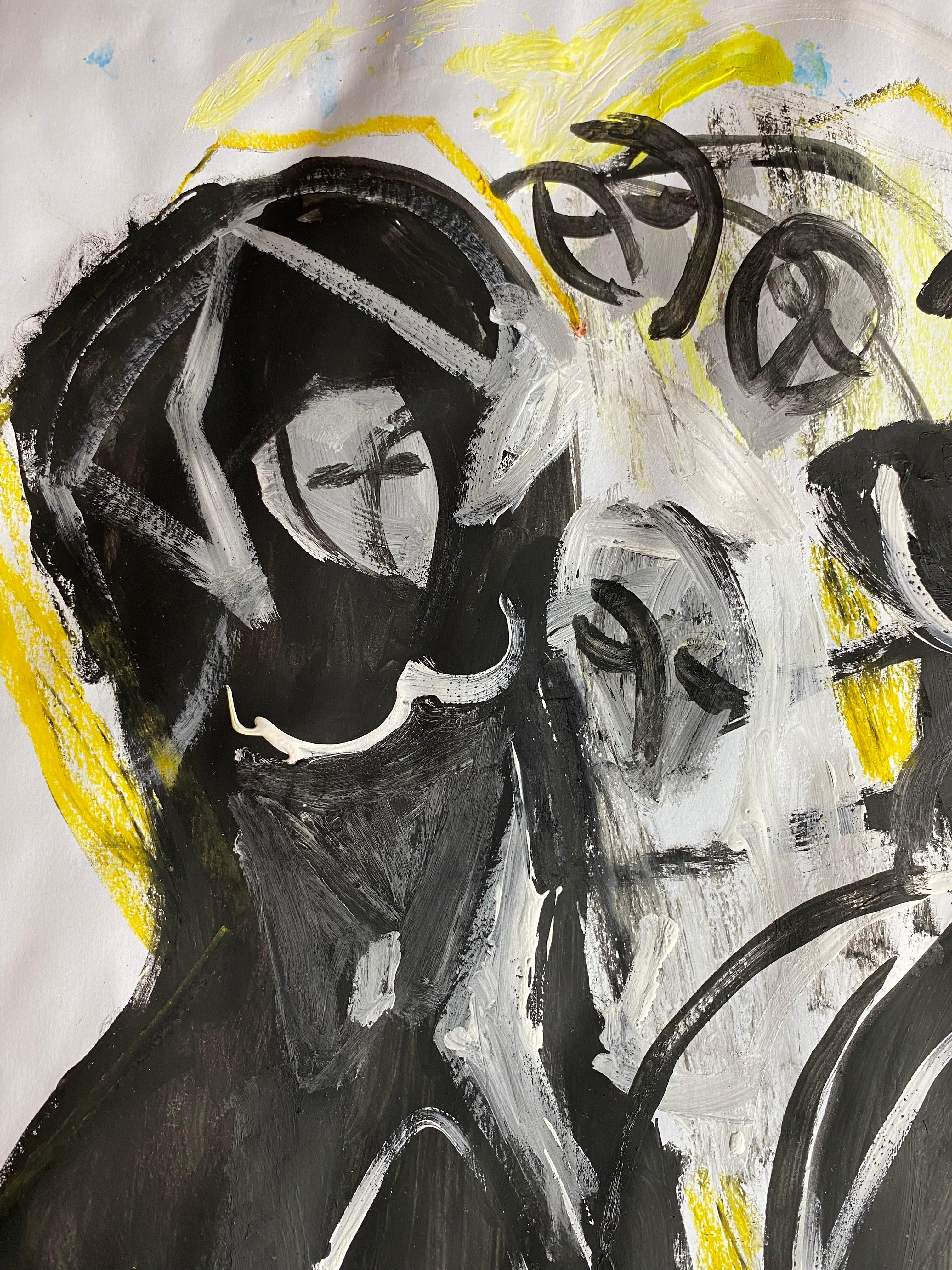 „Menage A Trois“ – Painting von Igor Volkov-Tkachinskiy