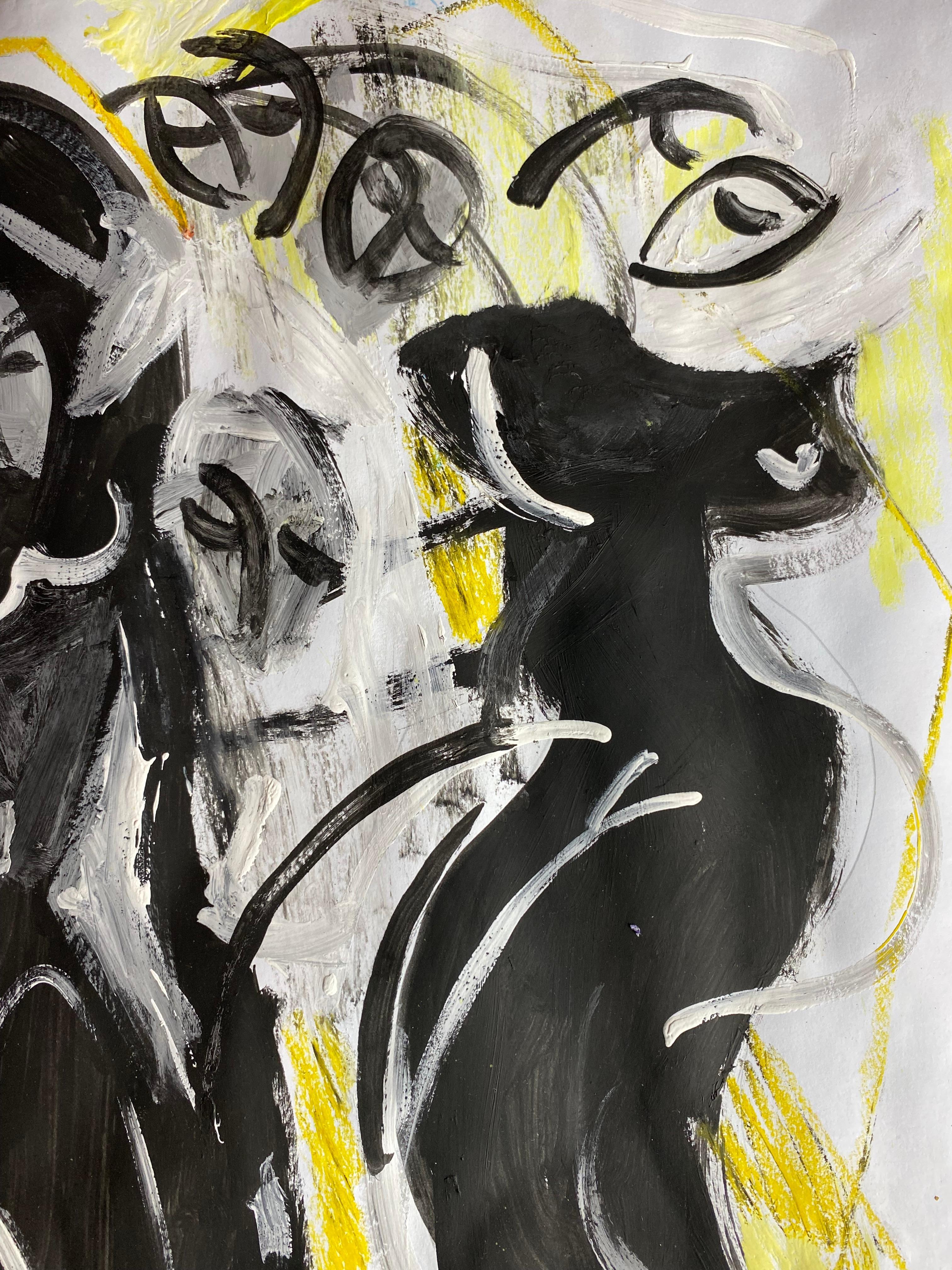 „Menage A Trois“ (Abstrakt), Painting, von Igor Volkov-Tkachinskiy