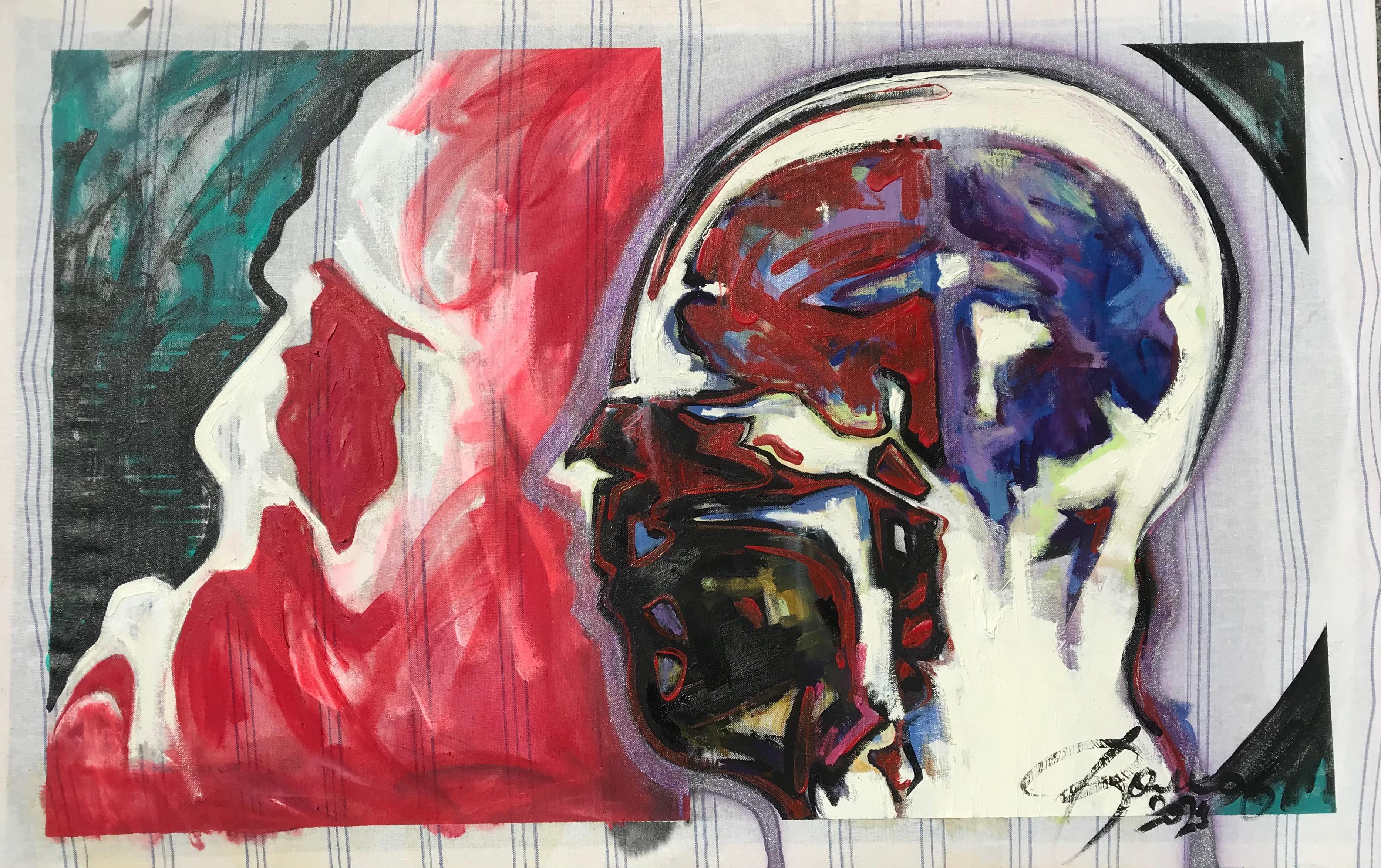 Igor Volkov-Tkachinskiy Figurative Painting - Mind control