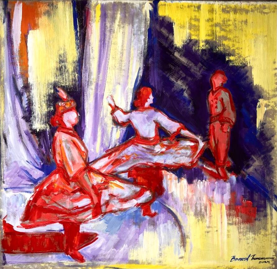 Madre che balla - Painting di Igor Volkov-Tkachinskiy