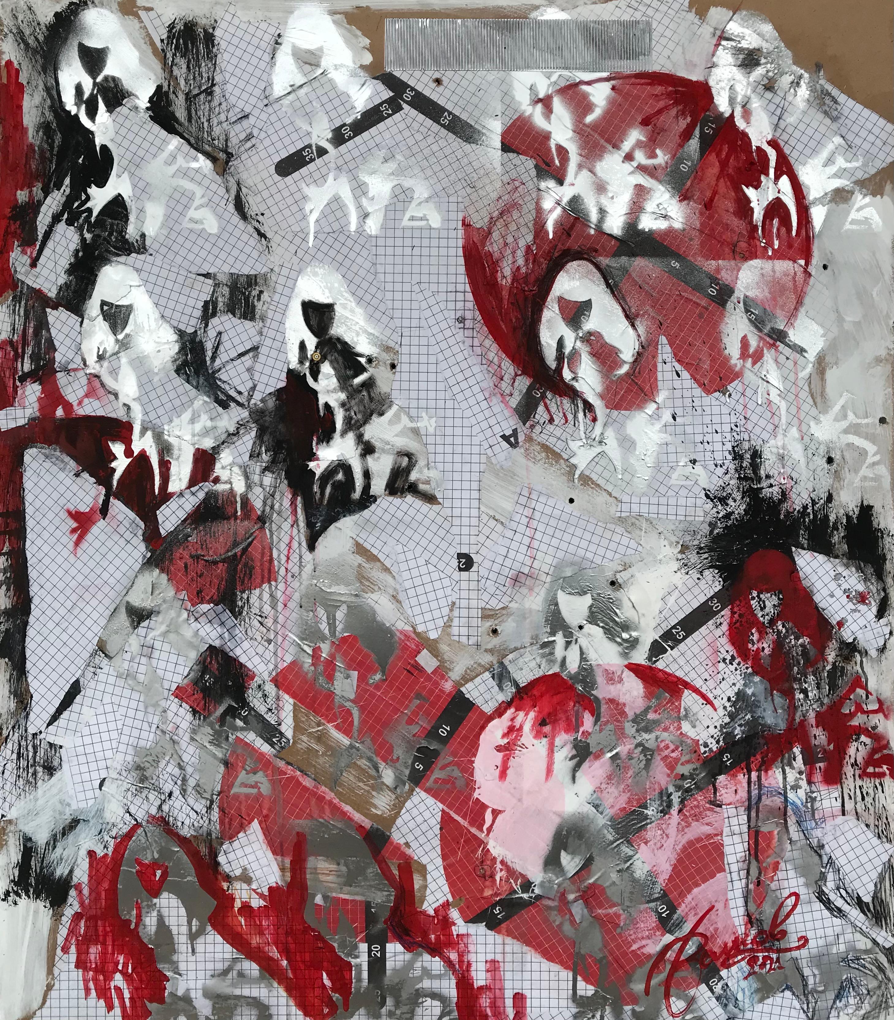 Abstract Painting de Igor Volkov-Tkachinskiy - "Mi bebé no me quiere"