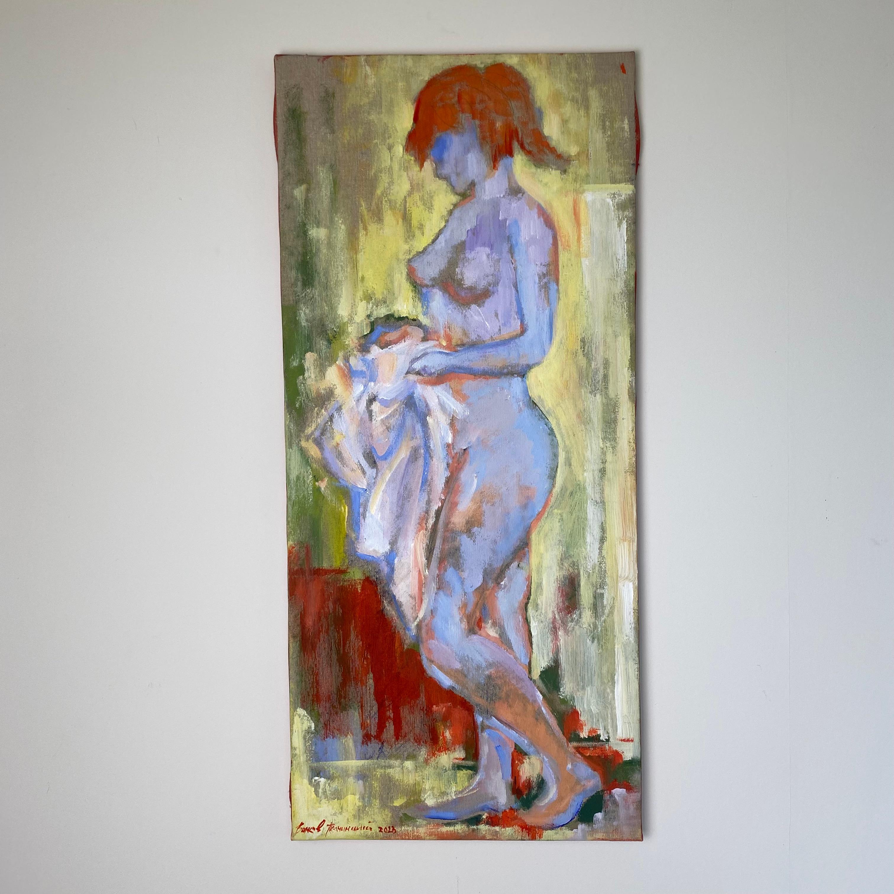 Nude Anna mit Handtuch