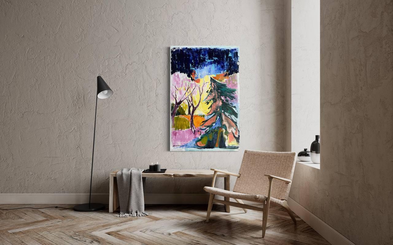 „Places of power“ (Abstrakt), Painting, von Igor Volkov-Tkachinskiy