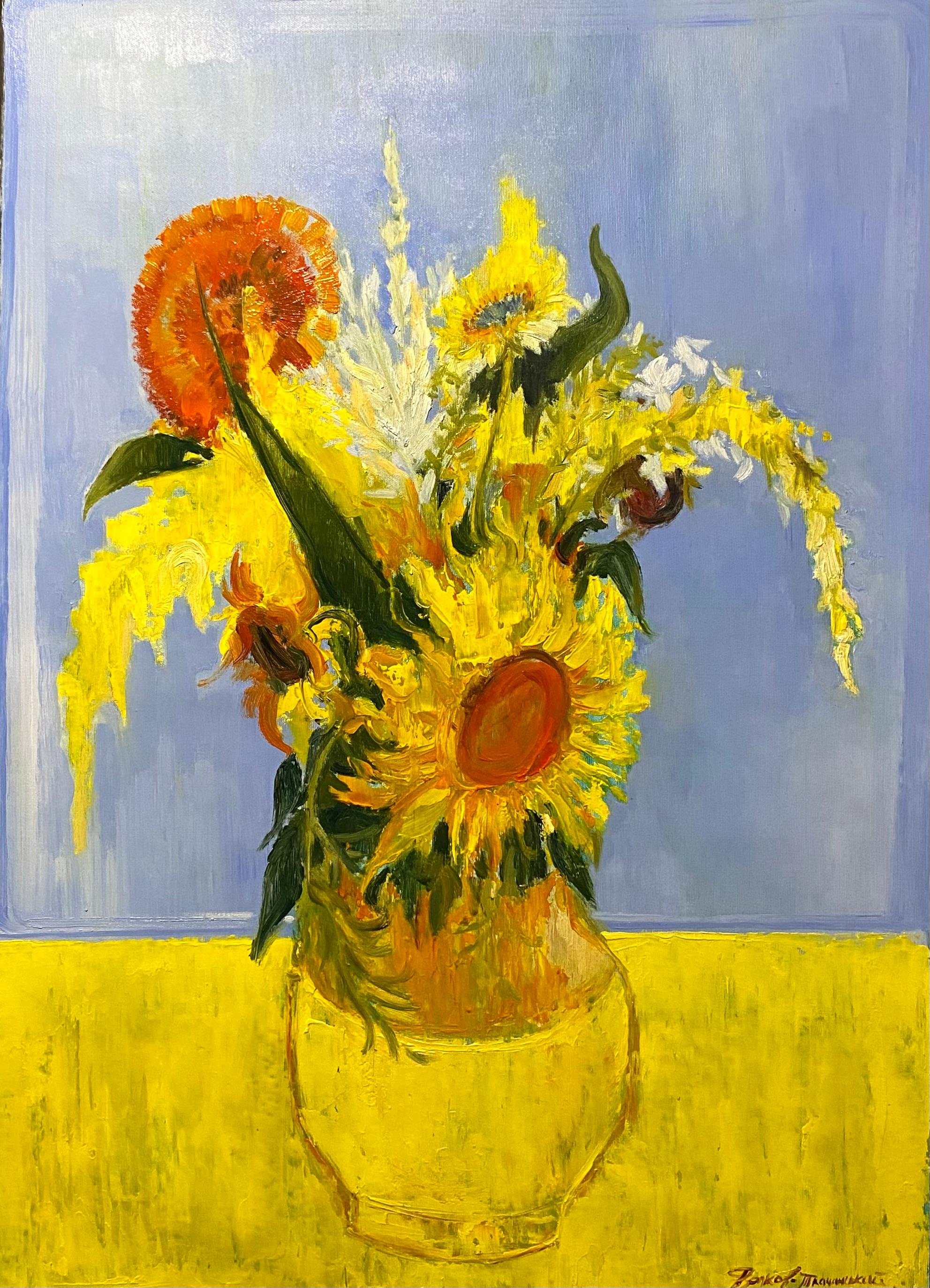 Igor Volkov-Tkachinskiy Abstract Painting - "Sun is shining on my land"