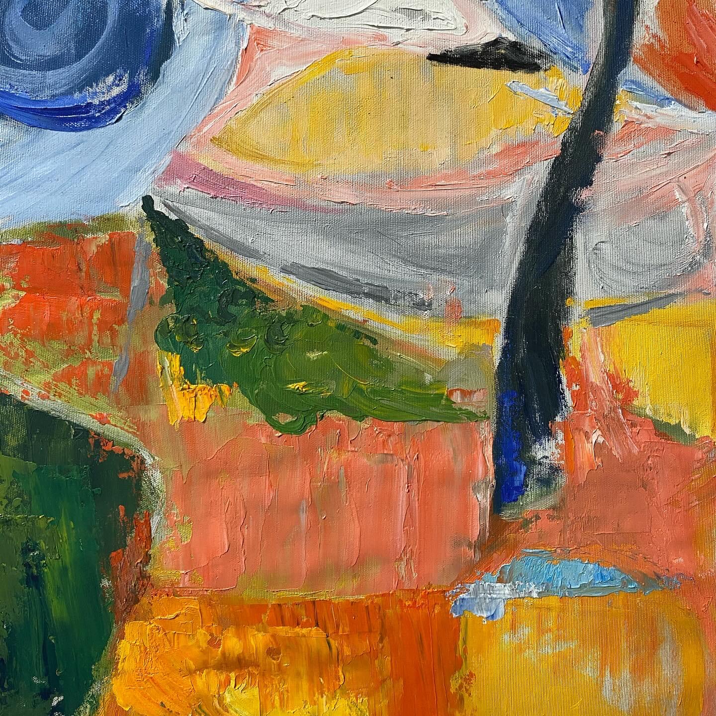 „Bäume im hinteren Garten“ (Abstrakt), Painting, von Igor Volkov-Tkachinskiy