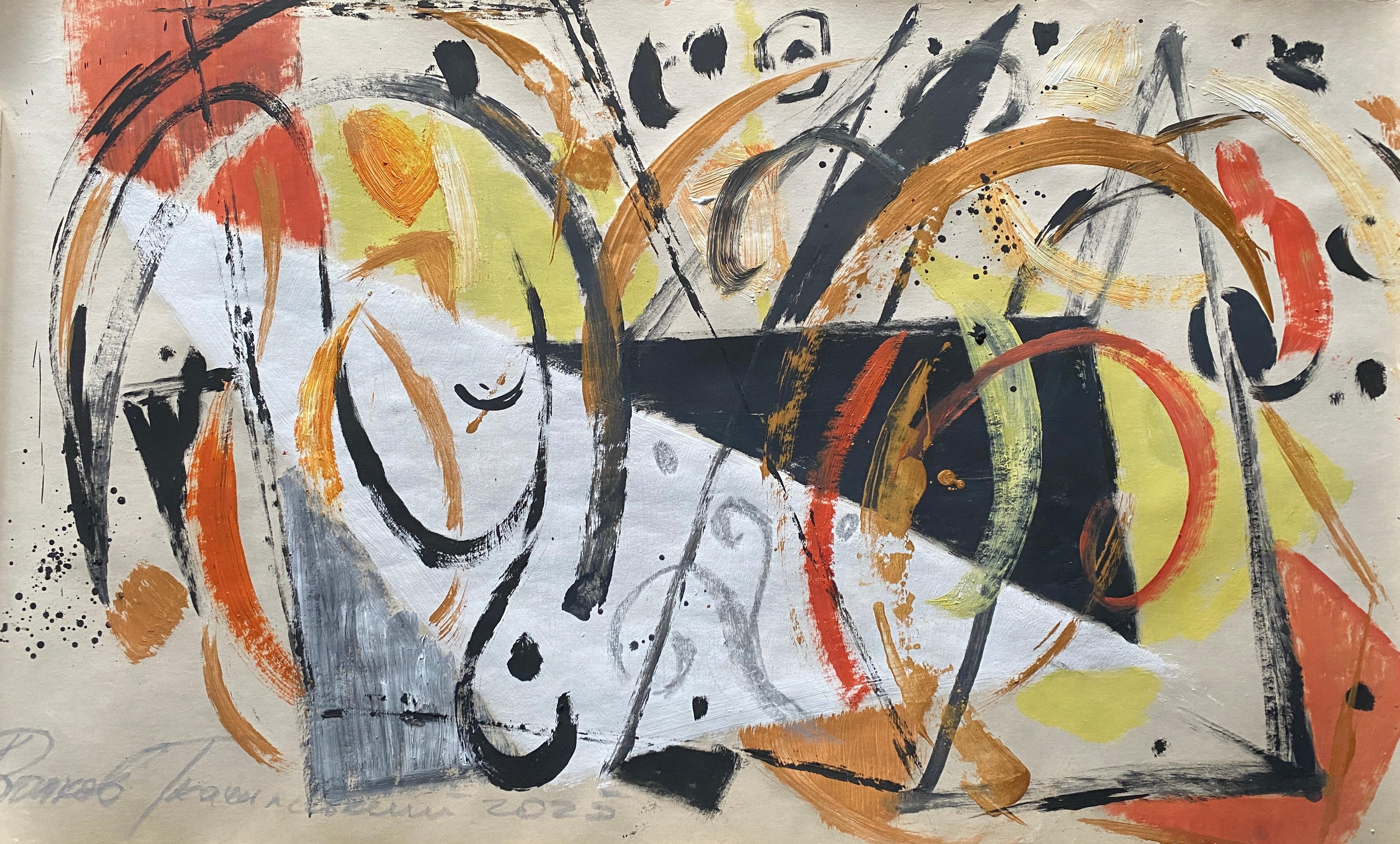 Igor Volkov-Tkachinskiy Abstract Painting - "True storie abstraction"