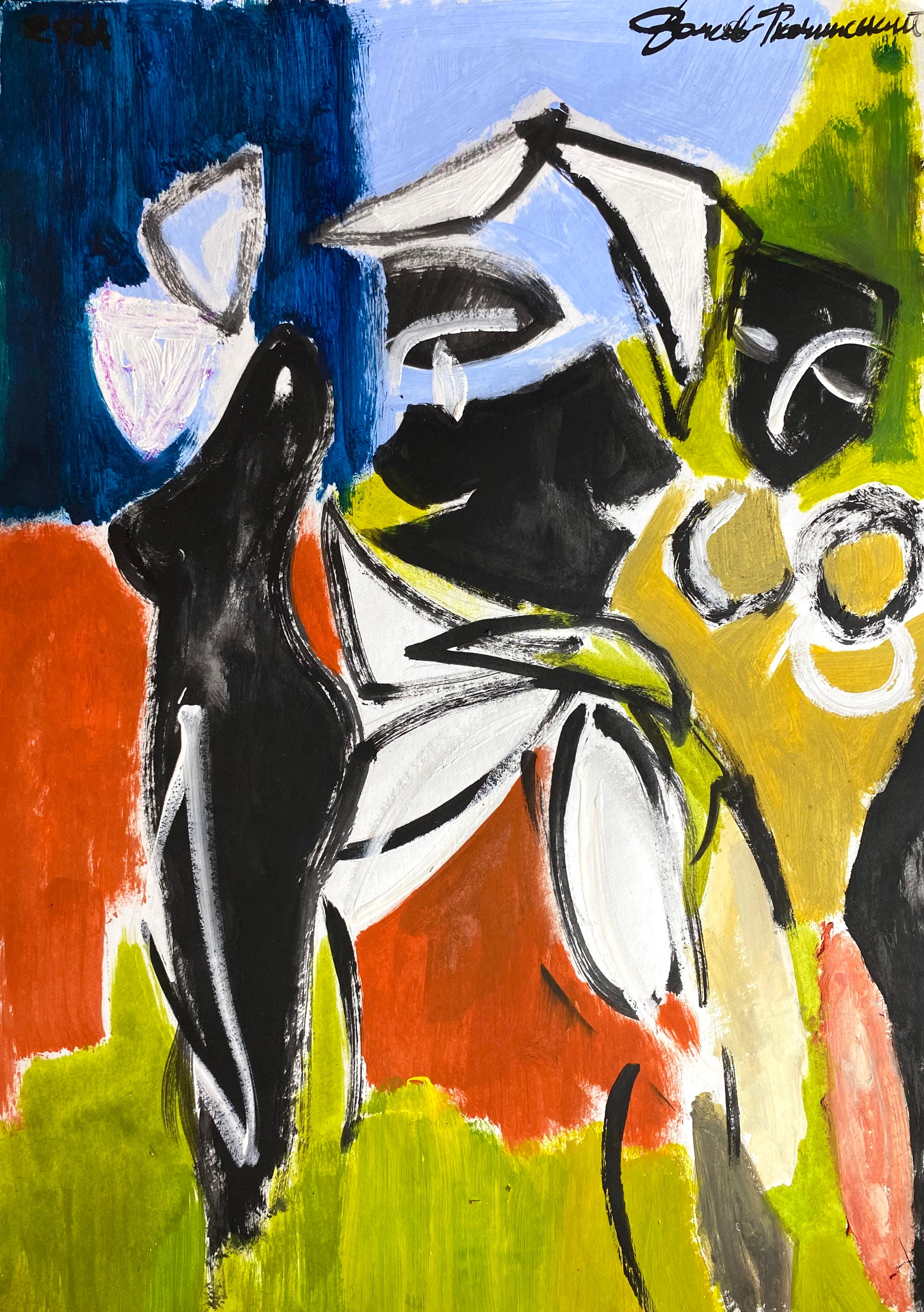 Abstract Painting di Igor Volkov-Tkachinskiy - "Ballerini selvaggi"