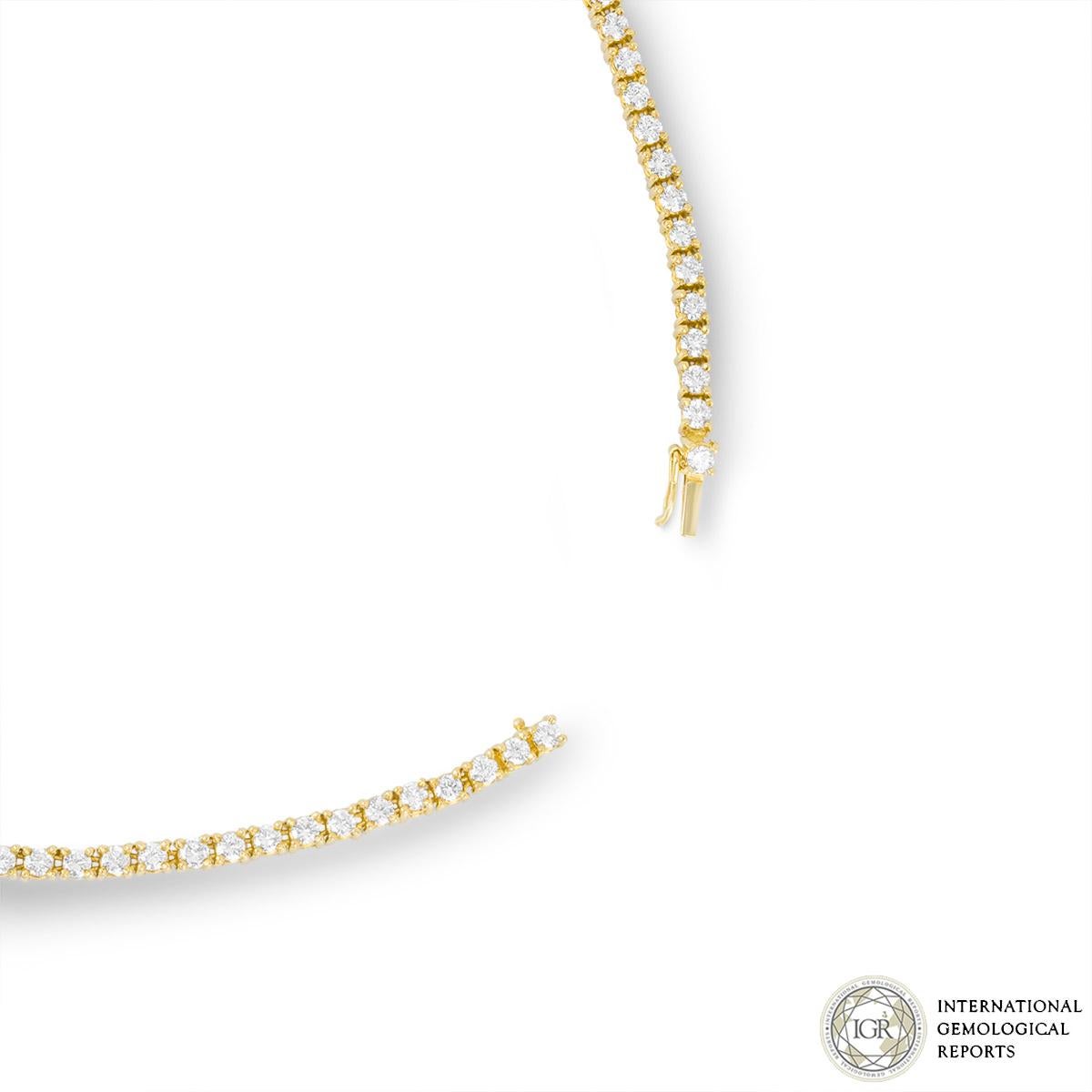 Women's IGR Certified Yellow Gold Diamond and Columbian Emerald Necklace