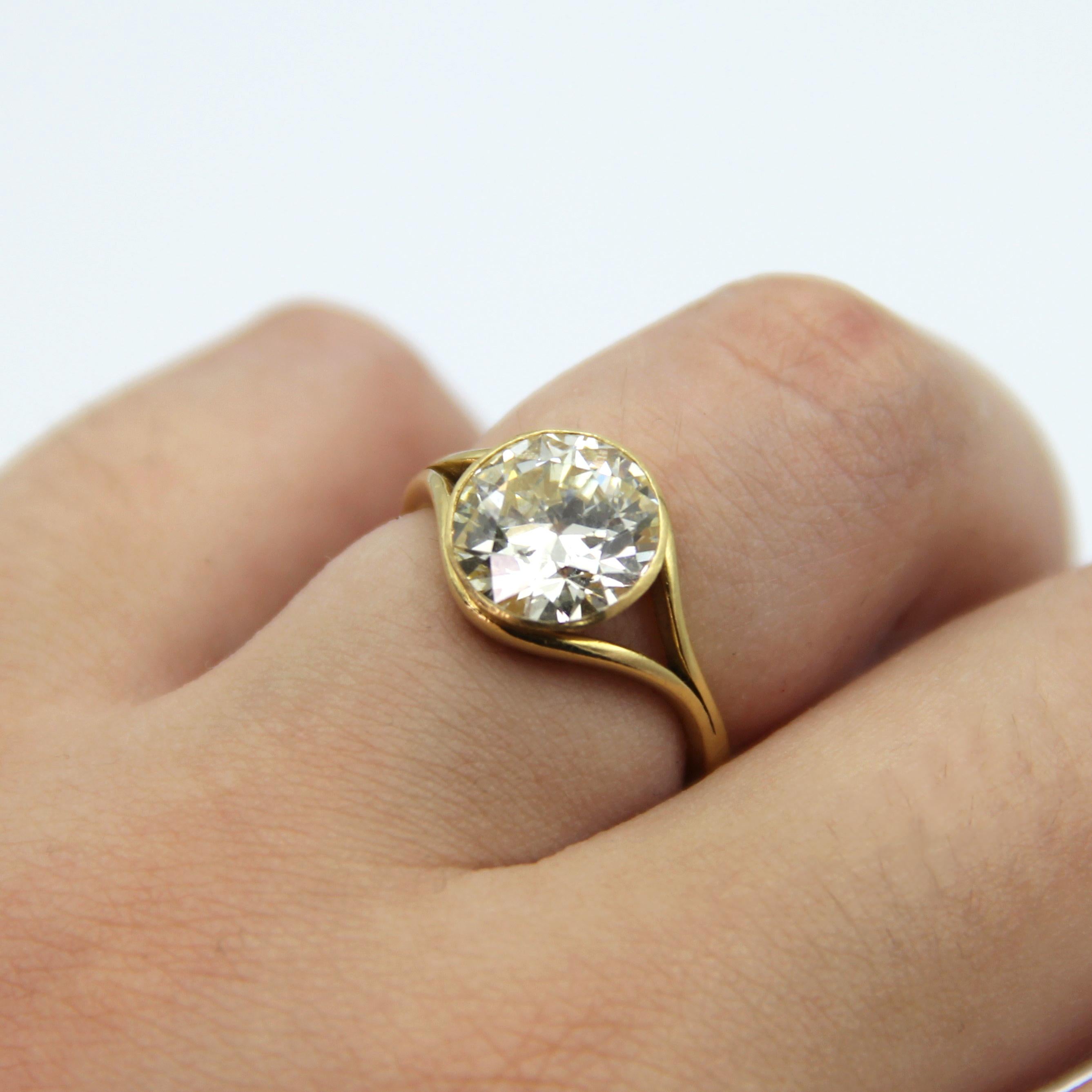 IGSL Certified 3.64 Carat Diamond Bridal Ring For Sale 2