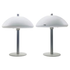 iGuzzini Pair of Adjustable Height Table Lamps, Italy 1970s