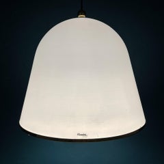Iguzzini "Kuala" Italian White Pendant Lamp by Franco Bresciani Italy 1970s