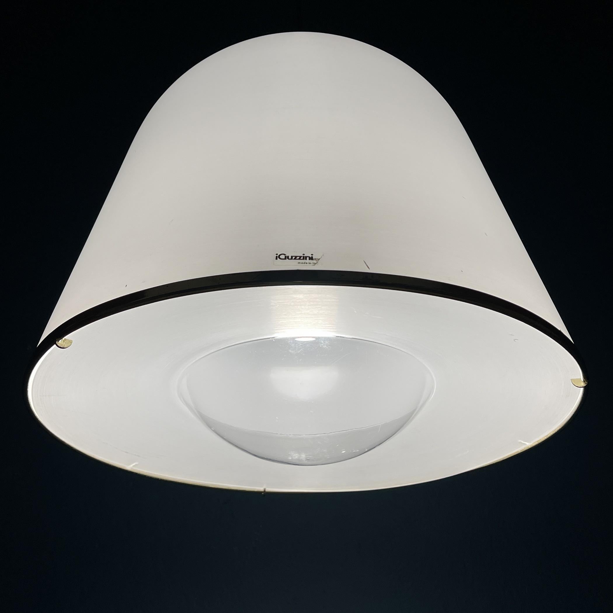 Fin du 20e siècle Lampe à suspension blanche italienne « Kuala » de Franco Bresciani pour Iguzzini, Italie, 1970 en vente