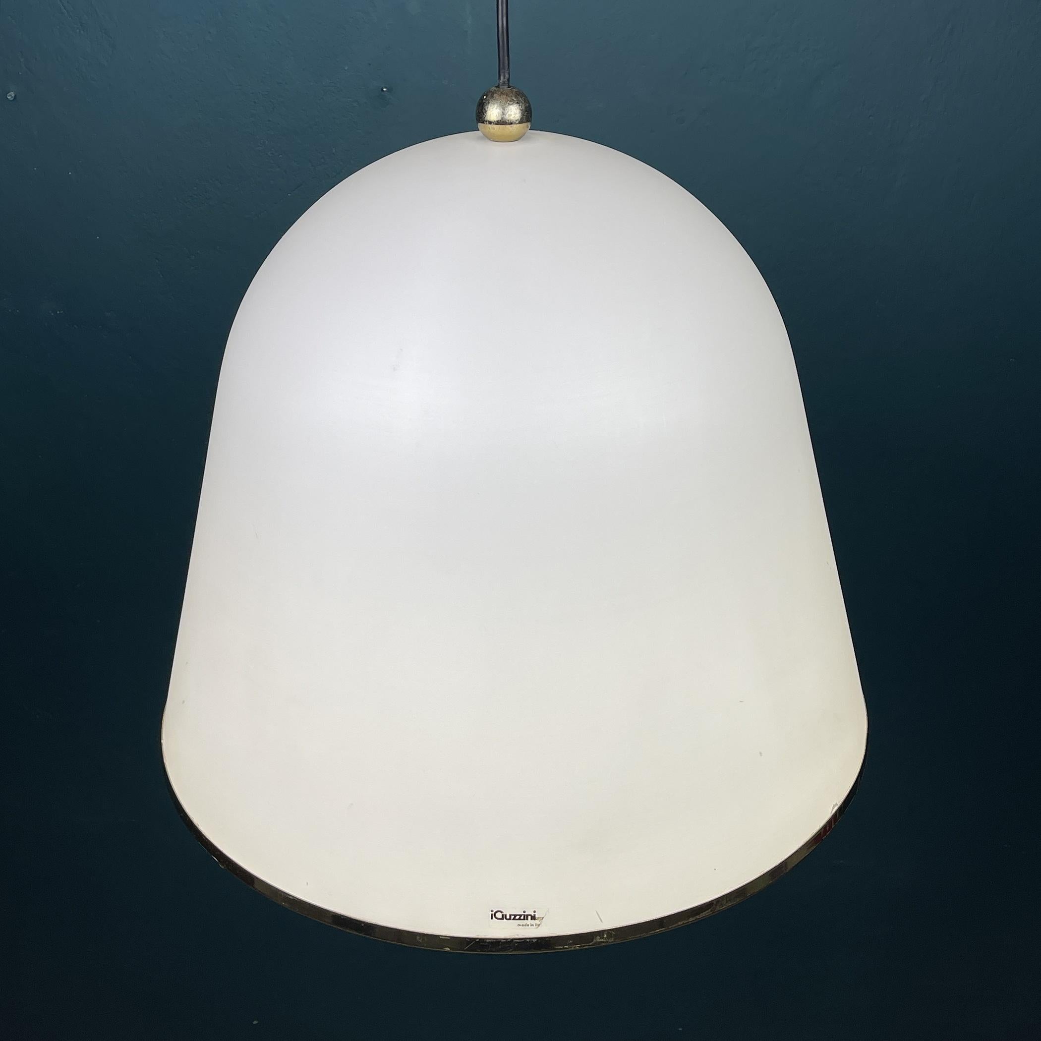 Lampe à suspension blanche italienne « Kuala » de Franco Bresciani pour Iguzzini, Italie, 1970 en vente 2